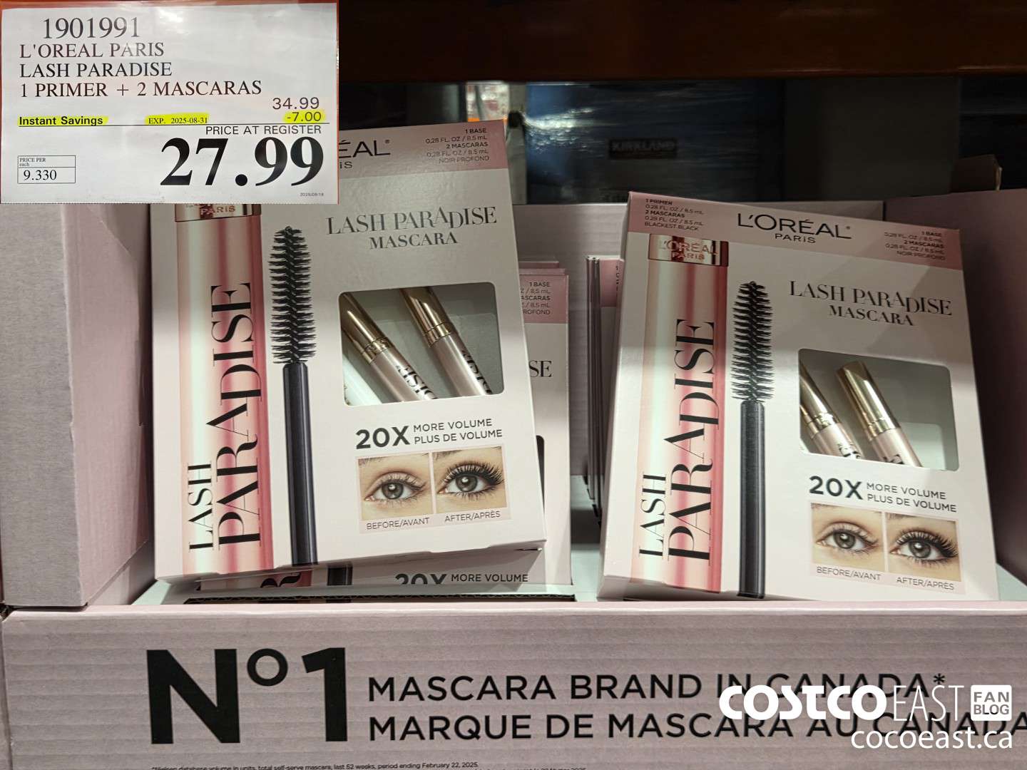 1901991 L'OREAL PARIS LASH PARADISE 1 primer + 2 mascaras ($7.00 INSTANT SAVINGS EXPIRES ON 2025-08-31) $27.99