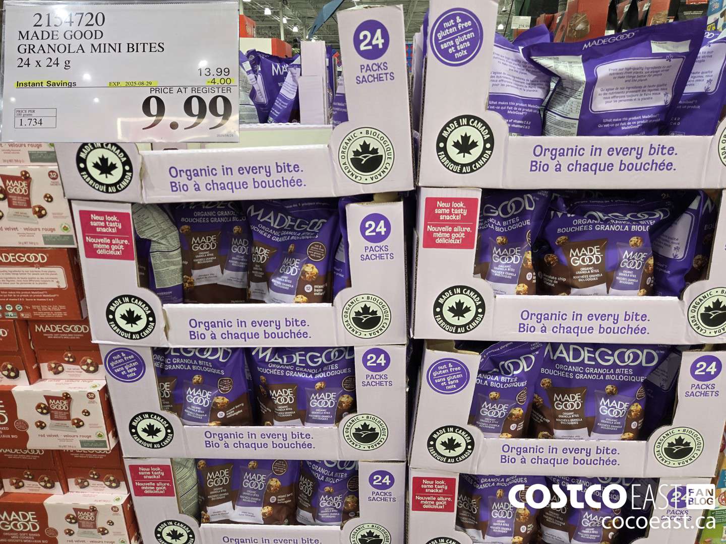 2154720 MADE GOOD GRANOLA MINIS 24x24G ($4.00 INSTANT SAVINGS EXPIRES ON 2025-08-29) $9.99