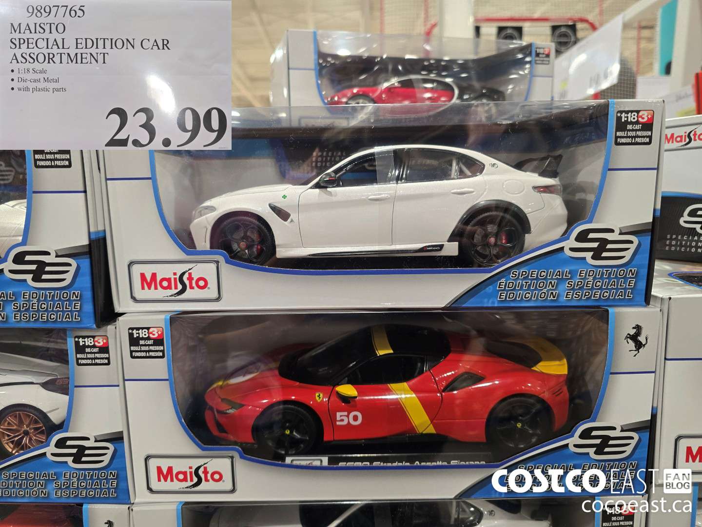 9897765 MAISTO SPECIAL EDITION CAR ASSORTMENT $23.99