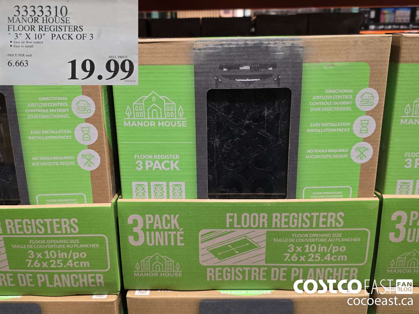 3333310 MANOR HOUSE FLOOR REGISTERS 3