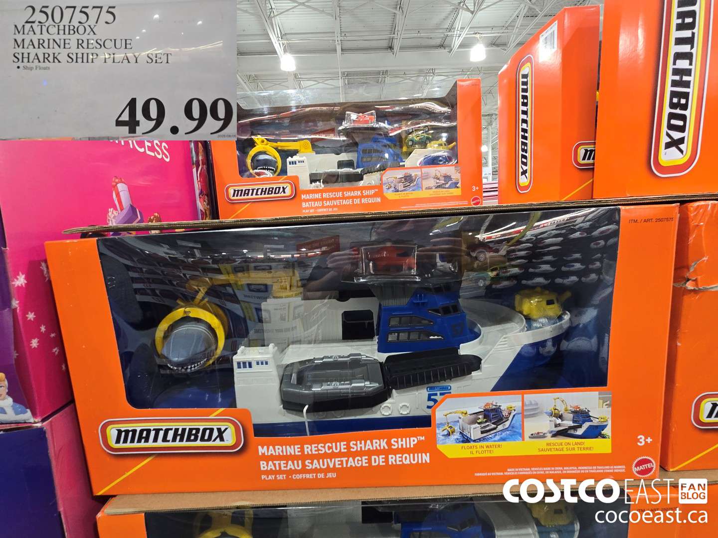 2507575 MATCHBOX MARINE RESCUE SHARK SHIP PLAY SET $49.99