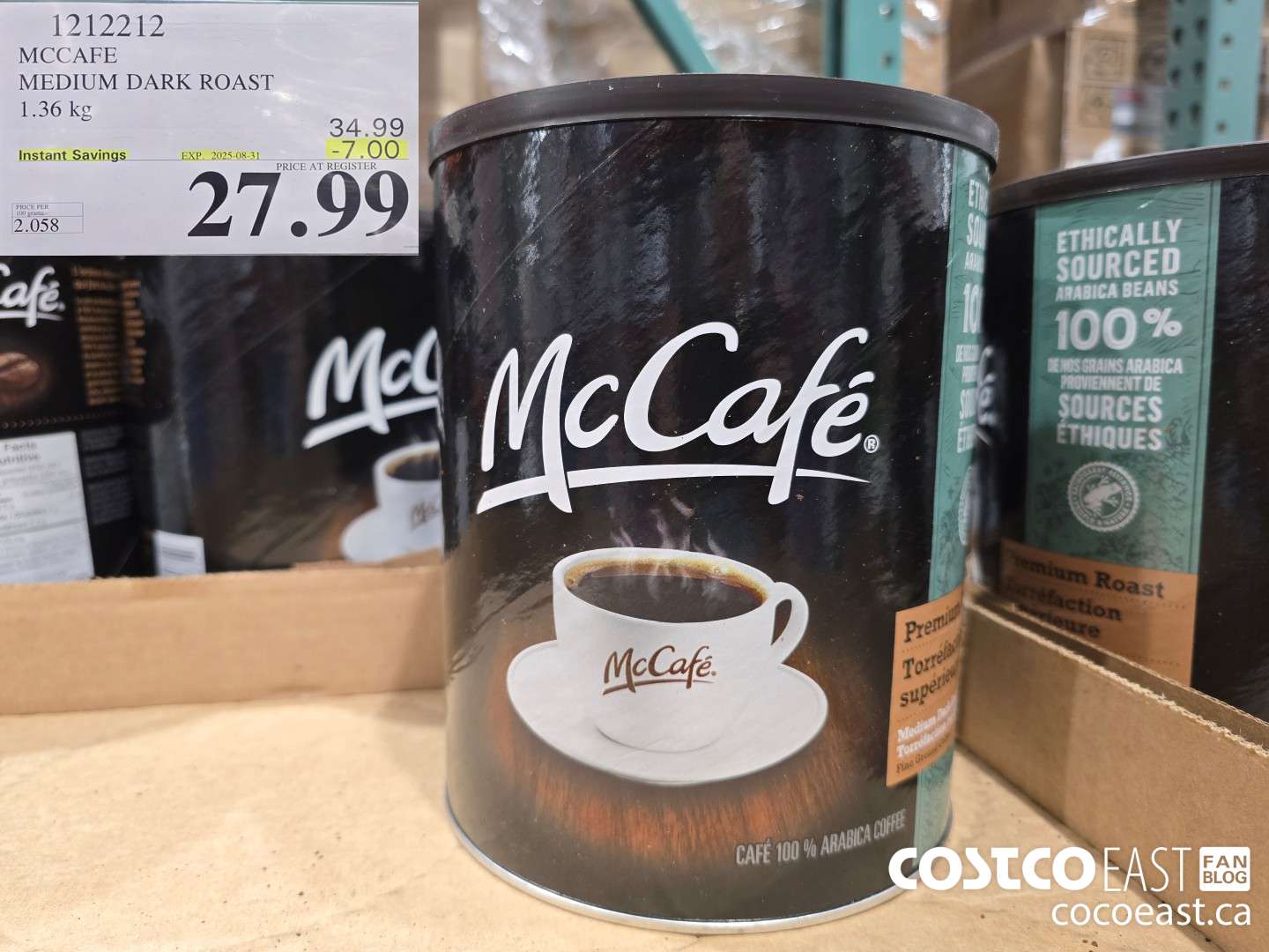 1212212 MCCAFE PREMIUM ROAST COFFEE 1.36 kg ($7.00 INSTANT SAVINGS EXPIRES ON 2025-08-31) $27.99
