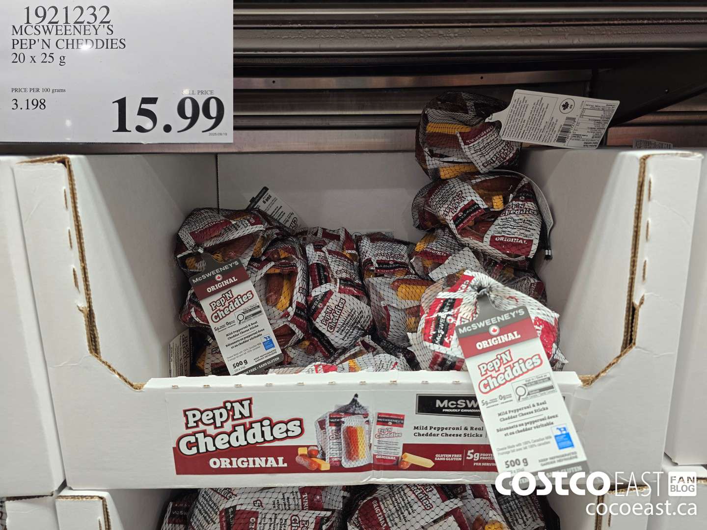 1921232 MCSWEENEY'S PEP N' CHEDDIES 20 X 25 G $15.99