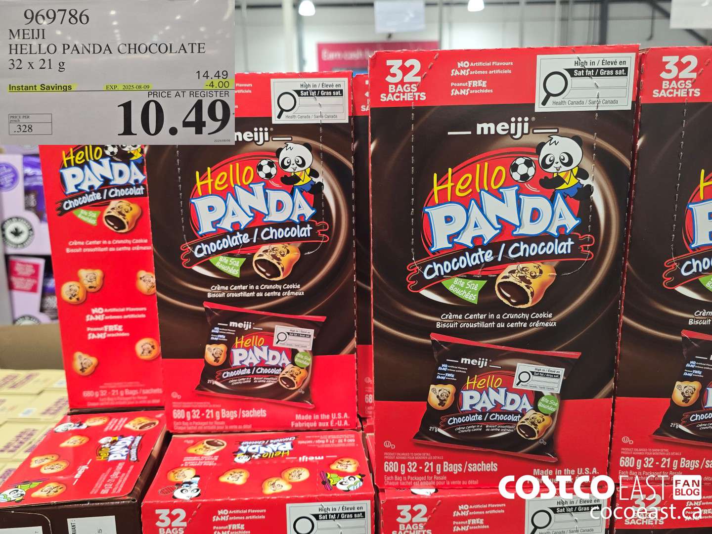 969786 MEIJI HELLO PANDA CHOCOLATE 32 X 21 G ($4.00 INSTANT SAVINGS EXPIRES ON 2025-08-09) $10.49
