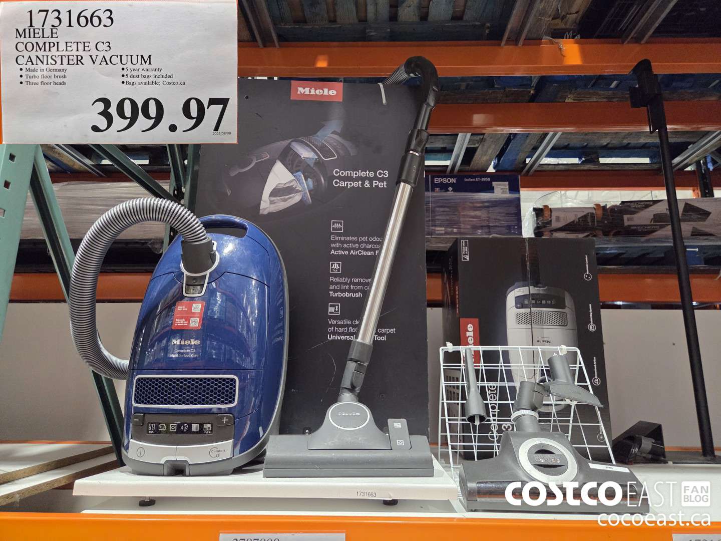 1731663 MIELE COMPLETE C3 CANISTER VACUUM $399.97