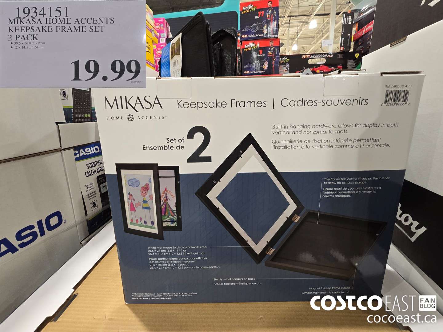 1934151 MIKASA HOME ACCENTS KEEPSAKE FRAME SET 2 PACK $19.99