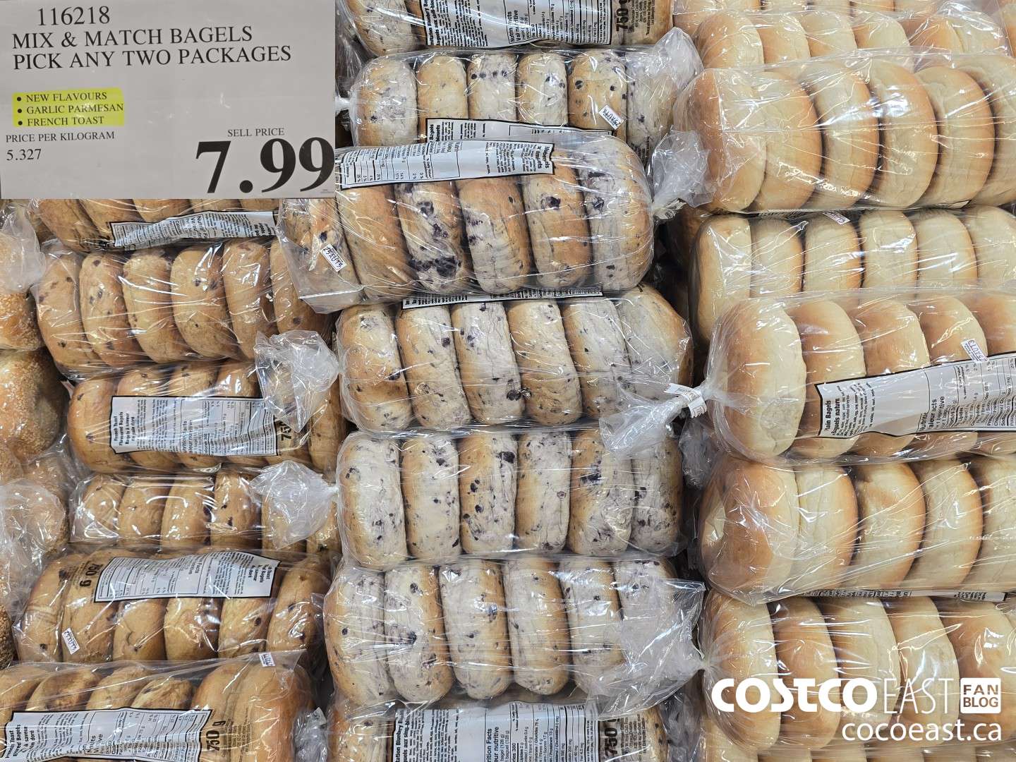 116218 MIX & MATCH BAGELS PICK ANY TWO PACKAGES $7.99