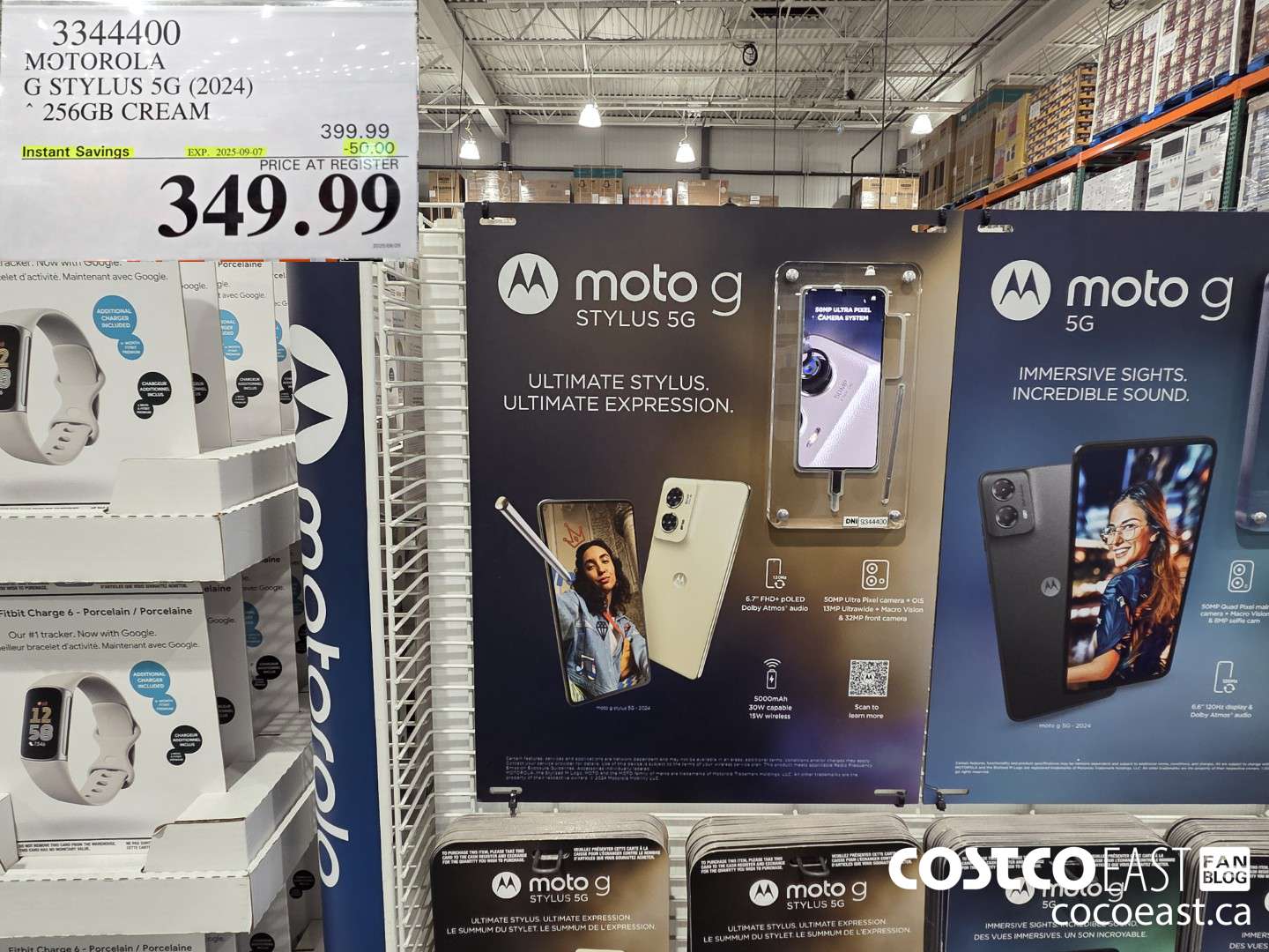 3344400 MOTOROLA G STYLUS 5G (2024) * 256GB CREAM ($50.00 INSTANT SAVINGS EXPIRES ON 2025-09-07) $349.99