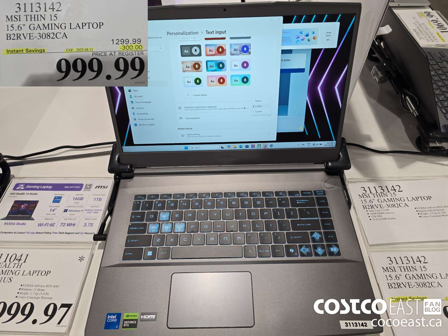 3113142 MSI THIN 15 15.6