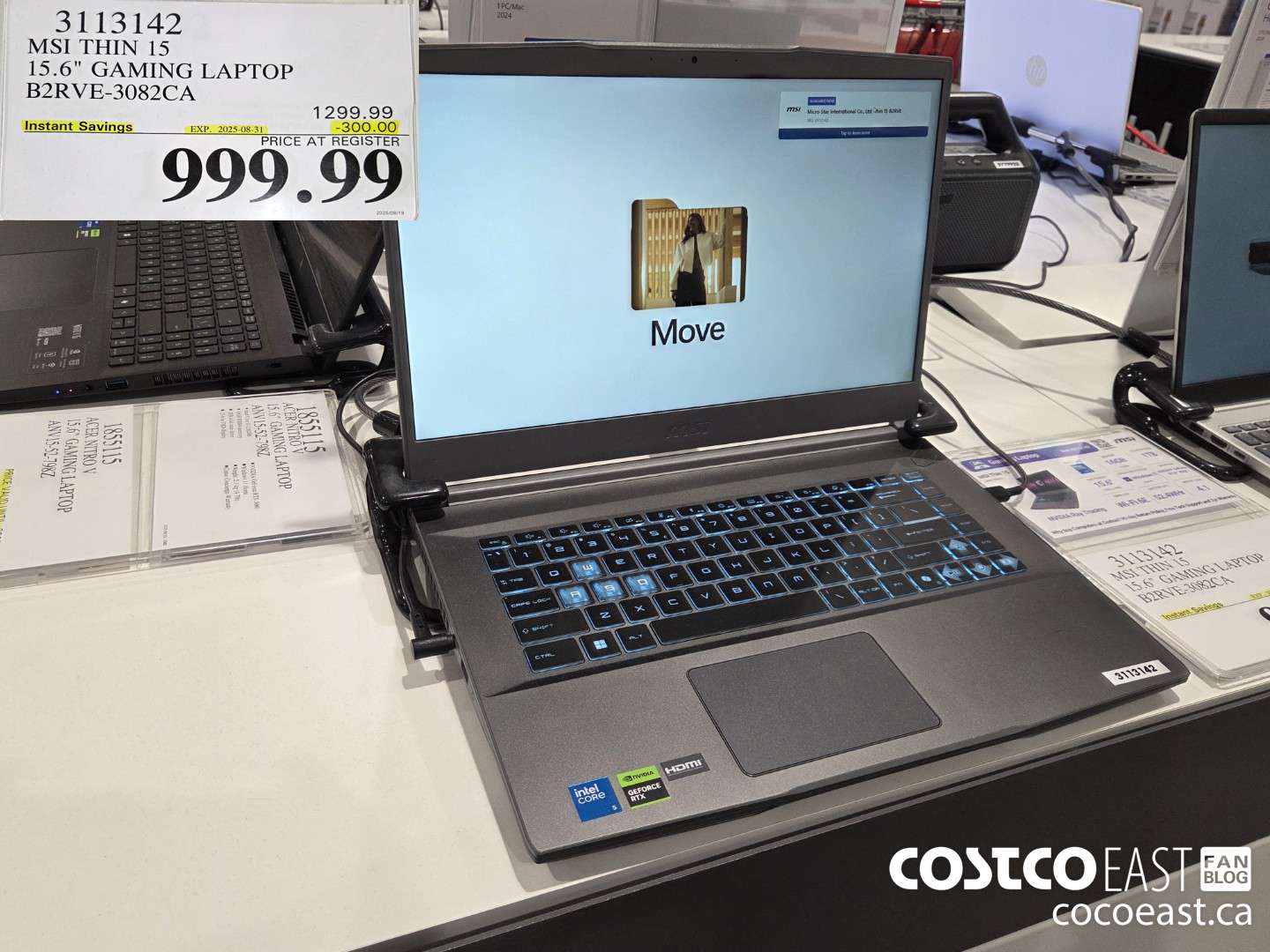 3113142 MSI THIN 15 15.6