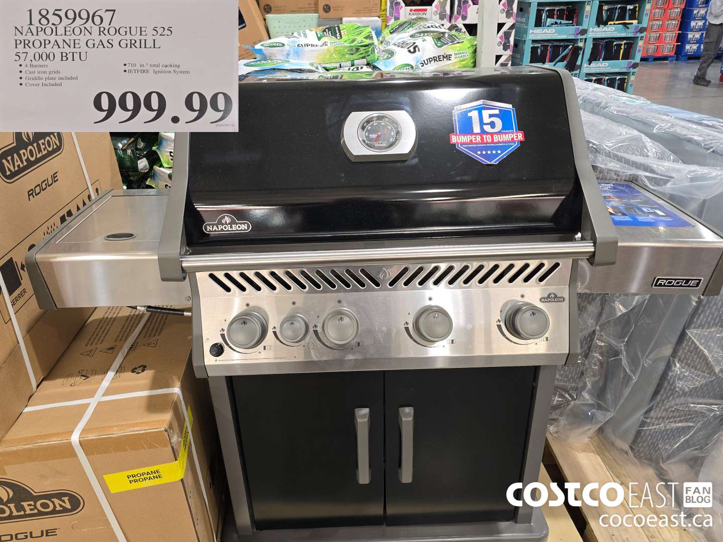 1859967 NAPOLEON ROGUE 525 PROPANE GAS GRILL 57,000 BTU $999.99