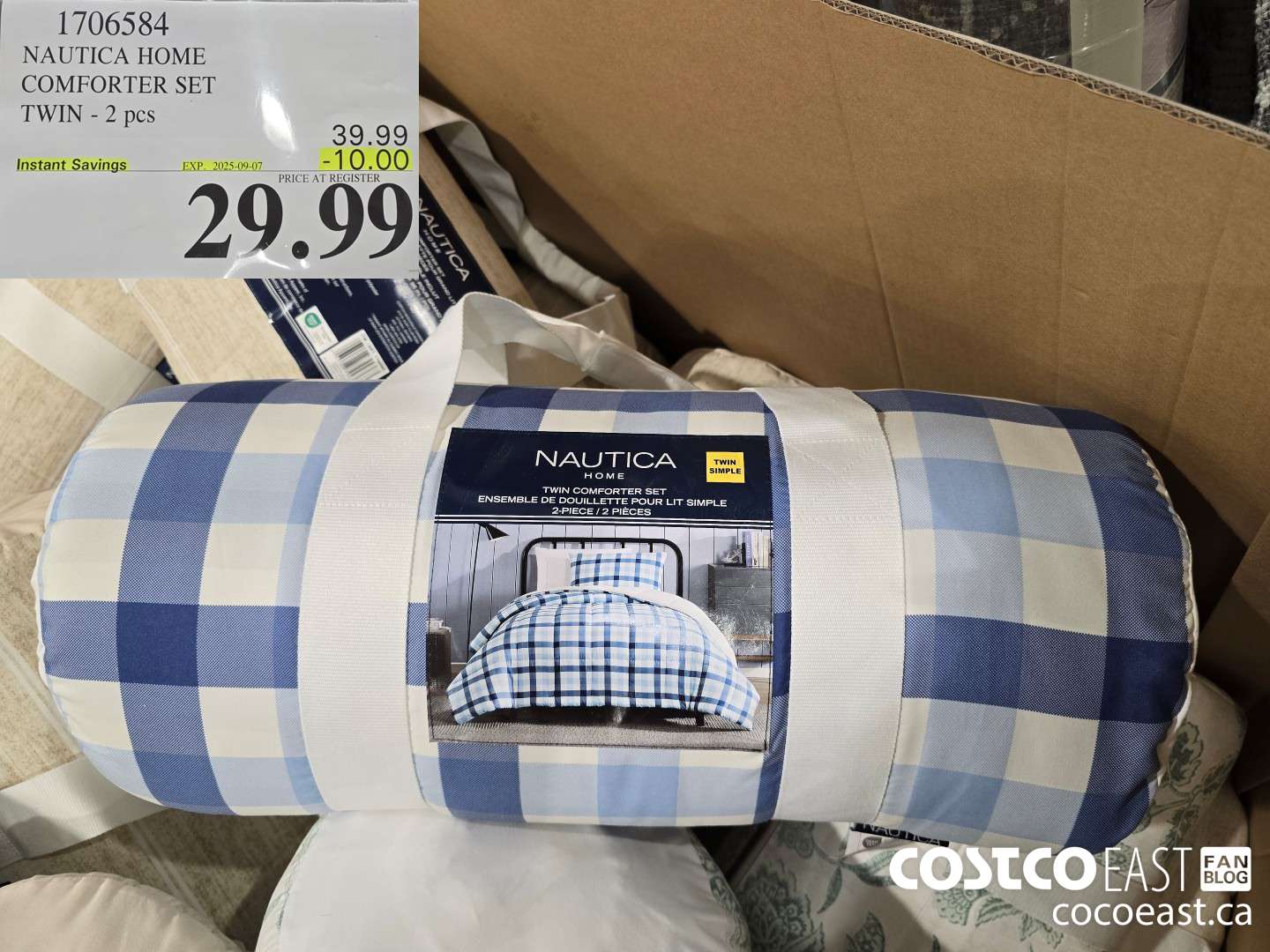 1706584 NAUTICA HOME COMFORTER SET TWIN - 2 pcs ($10.00 INSTANT SAVINGS EXPIRES ON 2025-09-07) $29.99