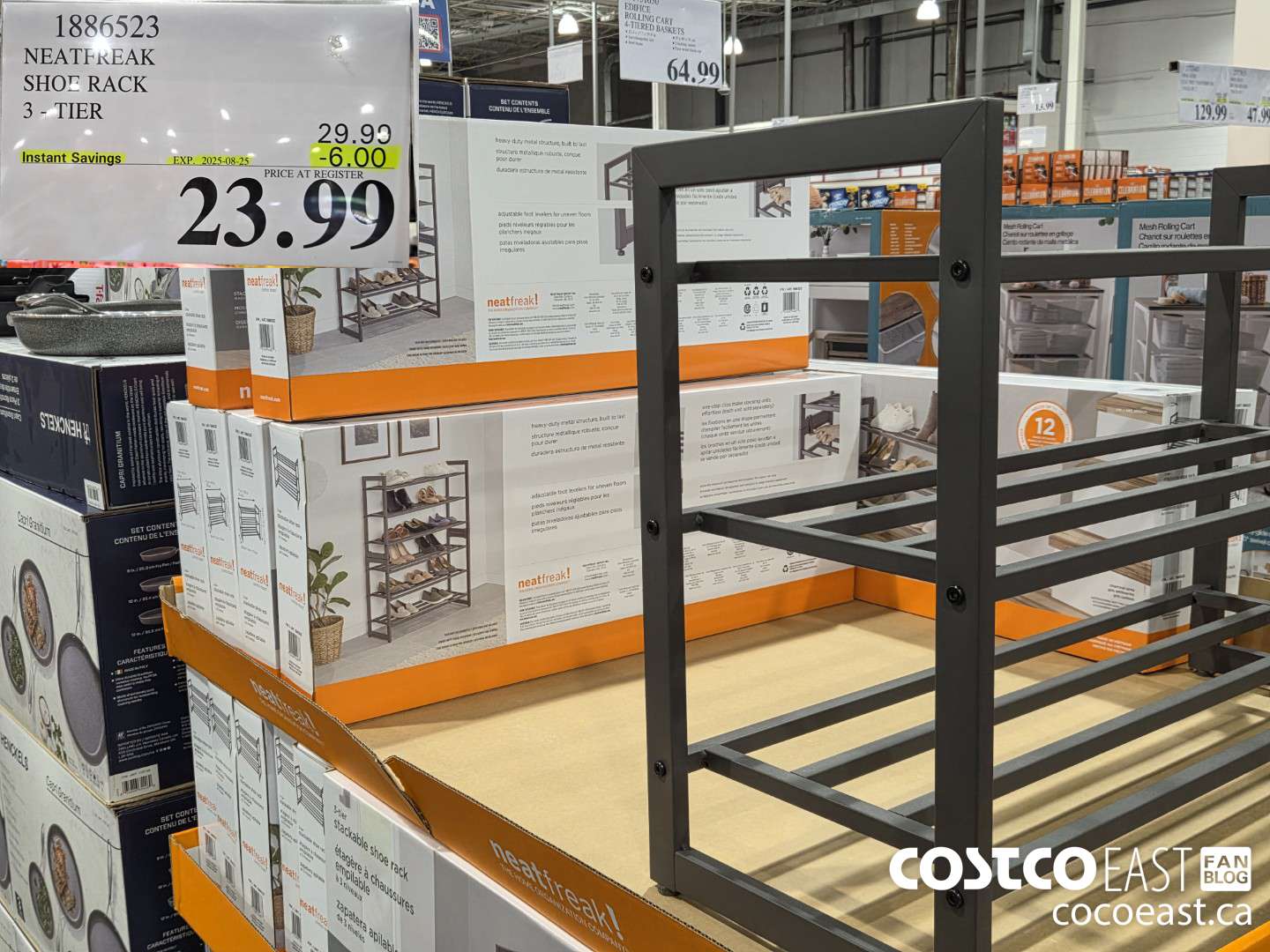 1886523 NEATFREAK SHOE RACK 3 - TIER ($6.00 INSTANT SAVINGS EXPIRES ON 2025-08-25) $23.99