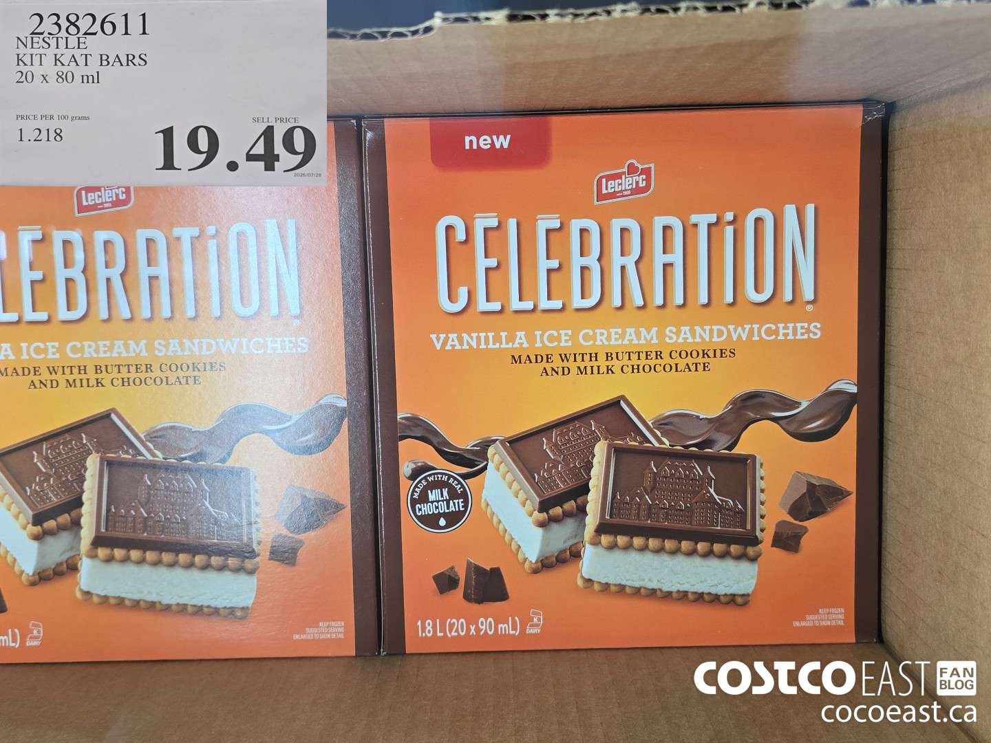 2382611 NESTLE KIT KAT BARS 20 x 80 ml $19.49