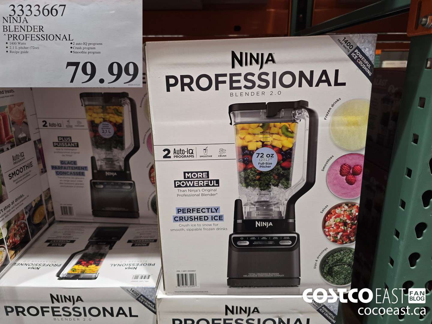3333667 NINJA BLENDER PROFESSIONAL. $79.99