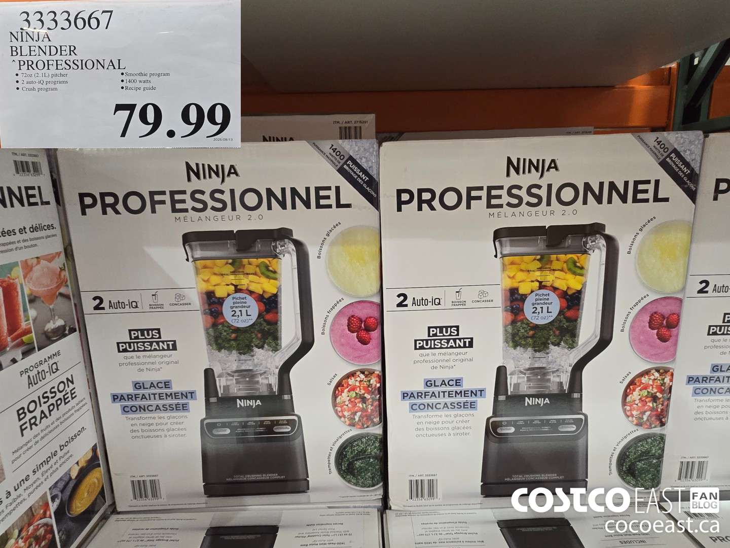 3333667 NINJA BLENDER PROFESSIONAL. $79.99