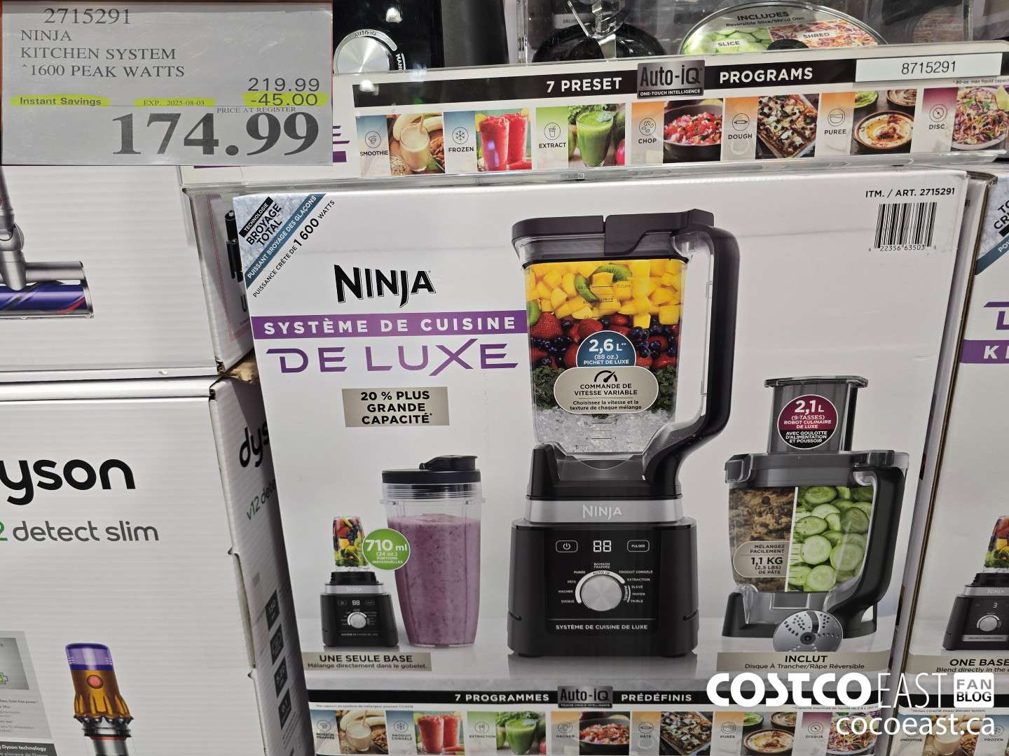 2715291 NINJA ~ KITCHEN SYSTEM 1600 PEAK WATTS ($45.00 INSTANT SAVINGS EXPIRES ON 2025-08-03) $174.99