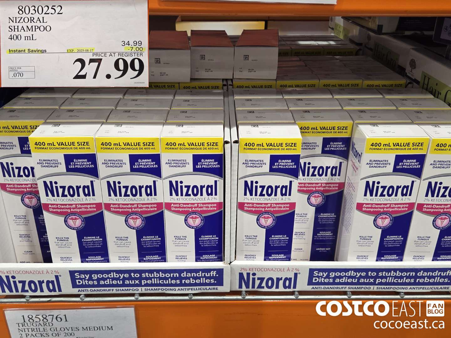 8030252 NIZORAL SHAMPOO 400 ML ($7.00 INSTANT SAVINGS EXPIRES ON 2025-08-17) $27.99
