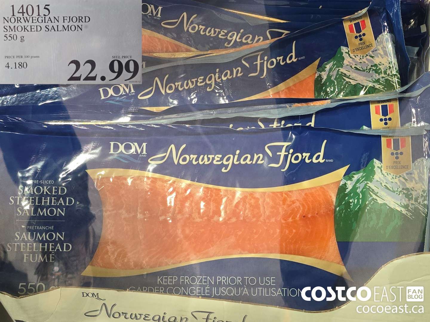 14015 NORWEGIAN FJORD SMOKED SALMON 550 G $22.99