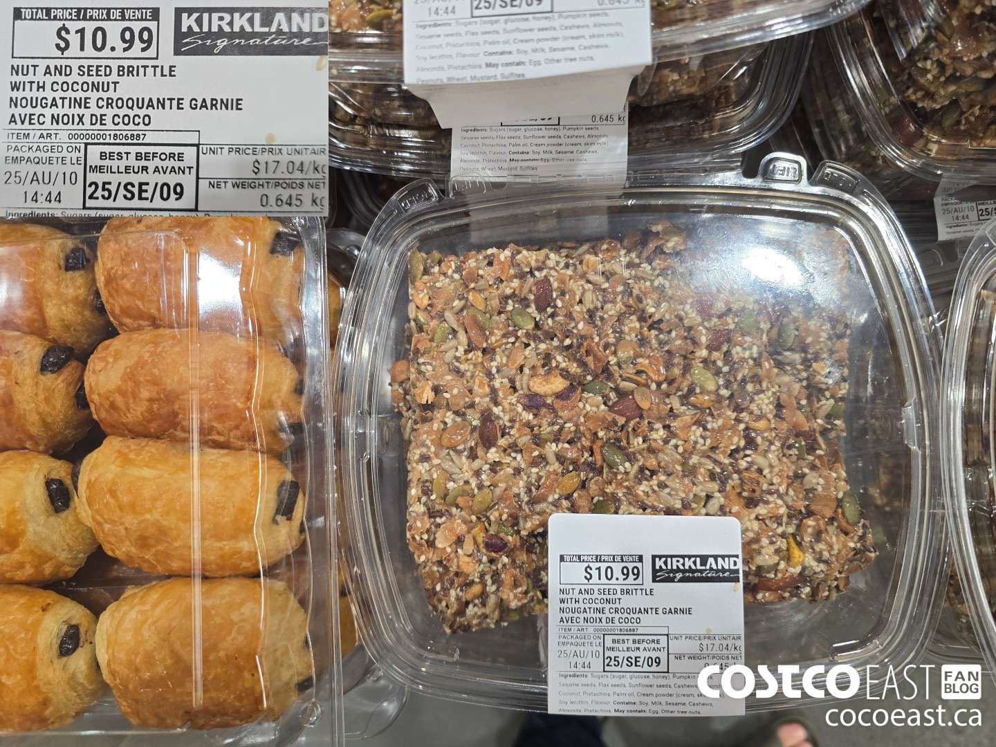 1806887 NUT AND SEED BRITTLE WITH COCONUT $10.99