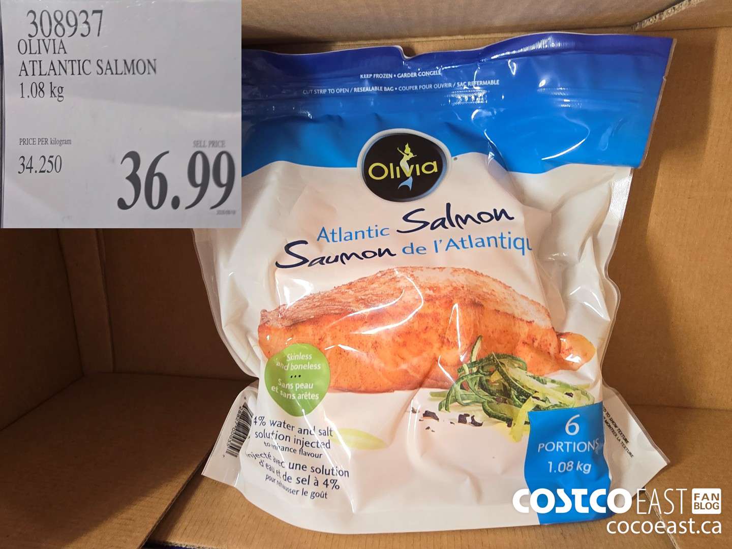 308937 OLIVIA ATLANTIC SALMON 1.08 kg $36.99
