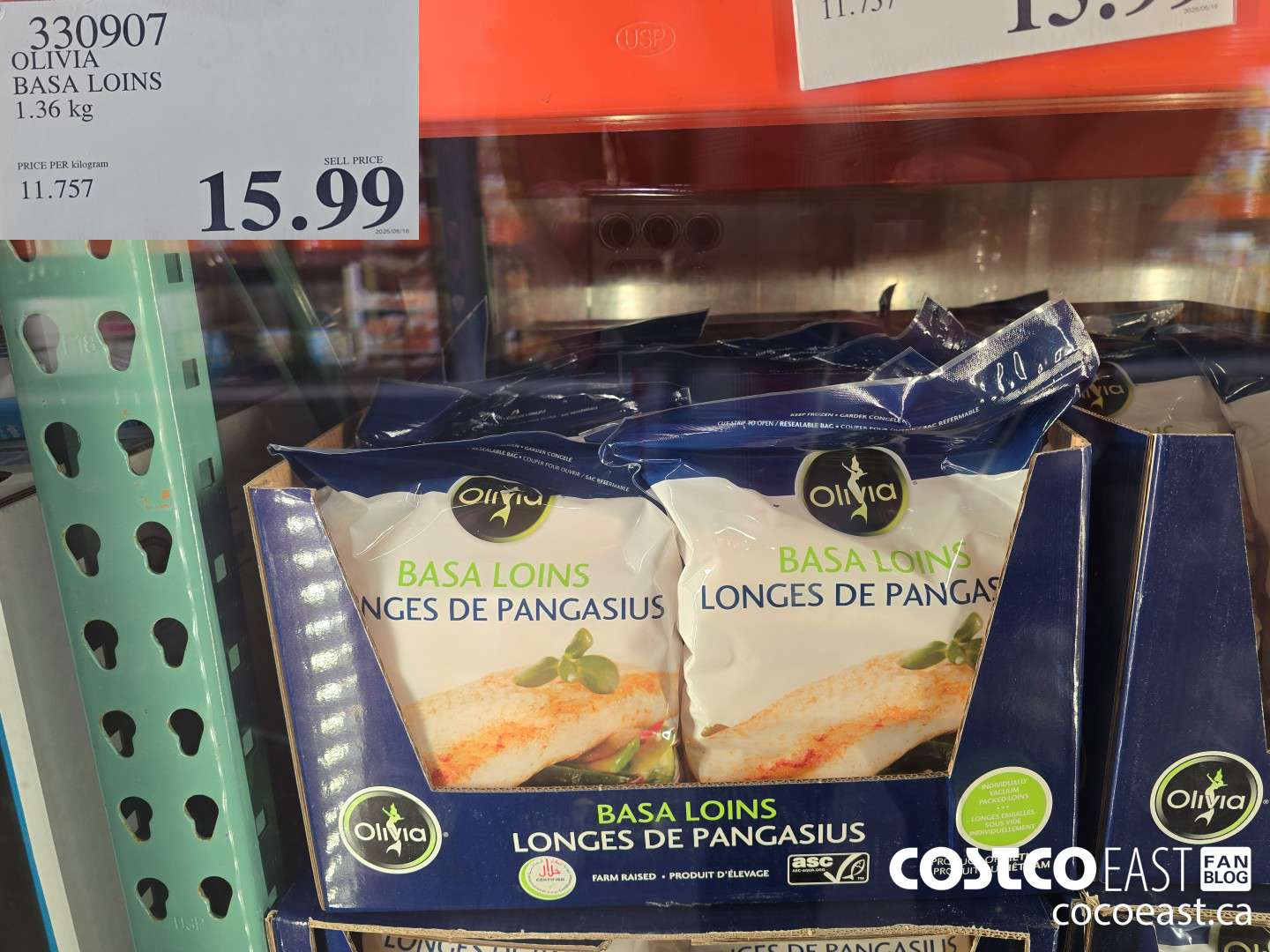 330907 OLIVIA BASA LOINS 1.36 KG $15.99