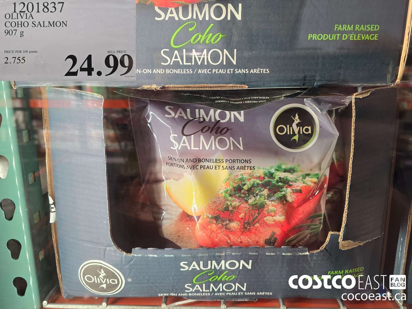 1201837 OLIVIA COHO SALMON 907 G $24.99