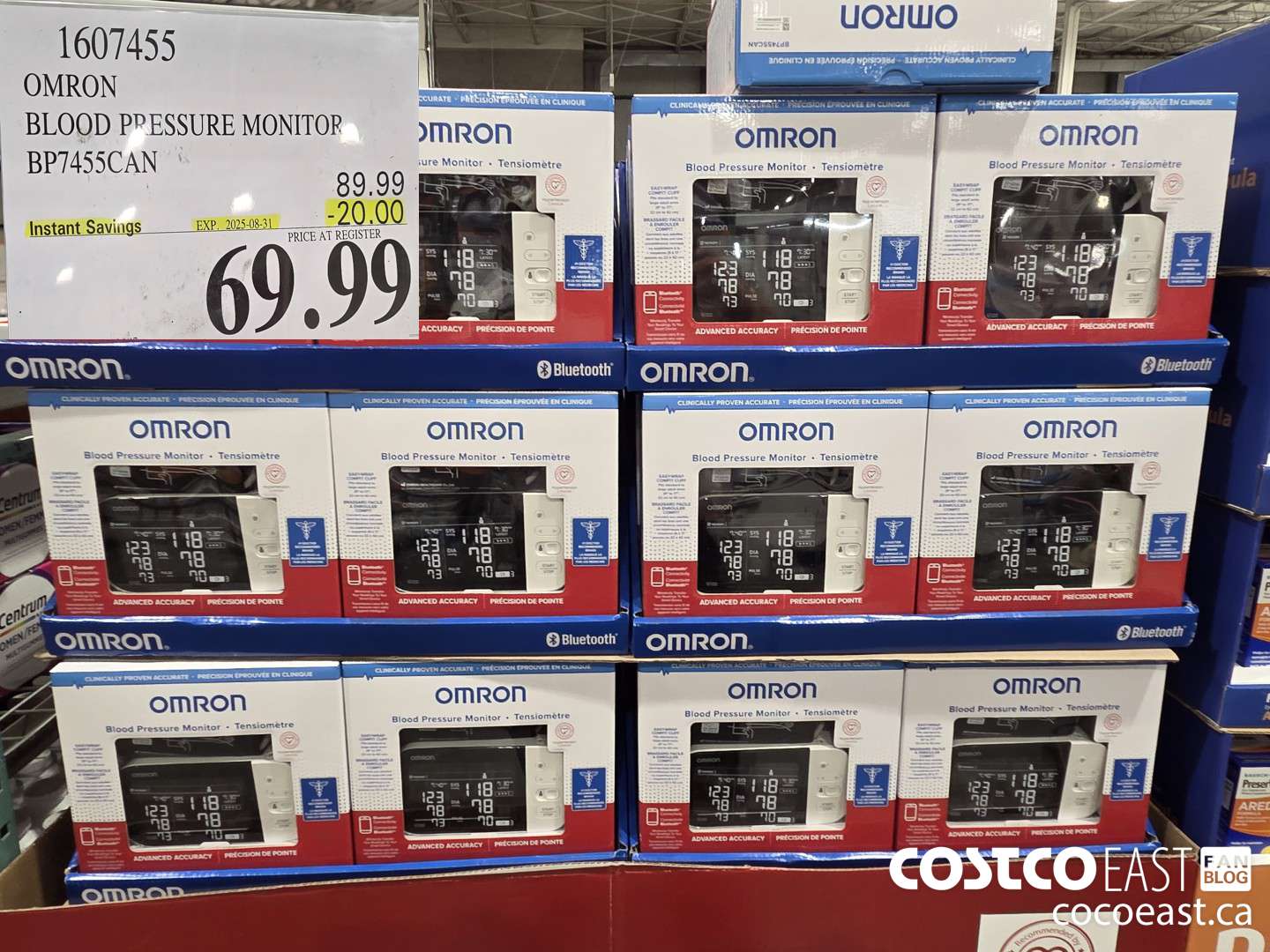 1607455 OMRON BLOOD PRESSURE MONITOR BP7455CAN ($20.00 INSTANT SAVINGS EXPIRES ON 2025-08-31) $69.99