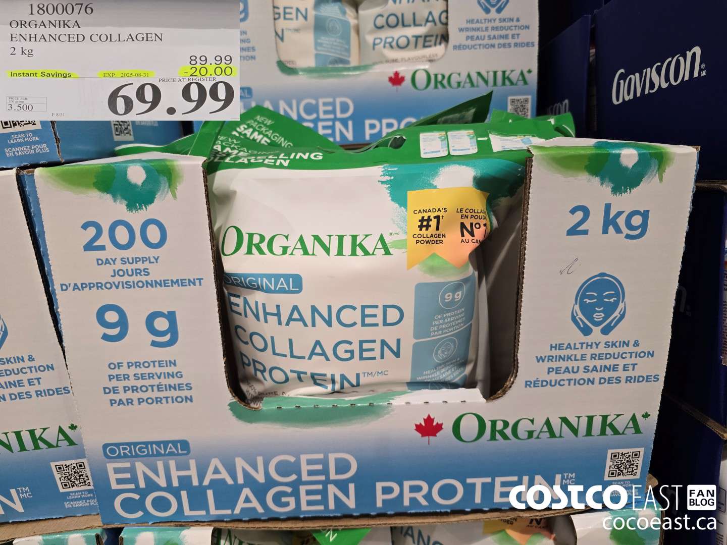1800076 ORGANIKA ENHANCED COLLAGEN 2kg ($20.00 INSTANT SAVINGS EXPIRES ON 2025-08-31) $69.99