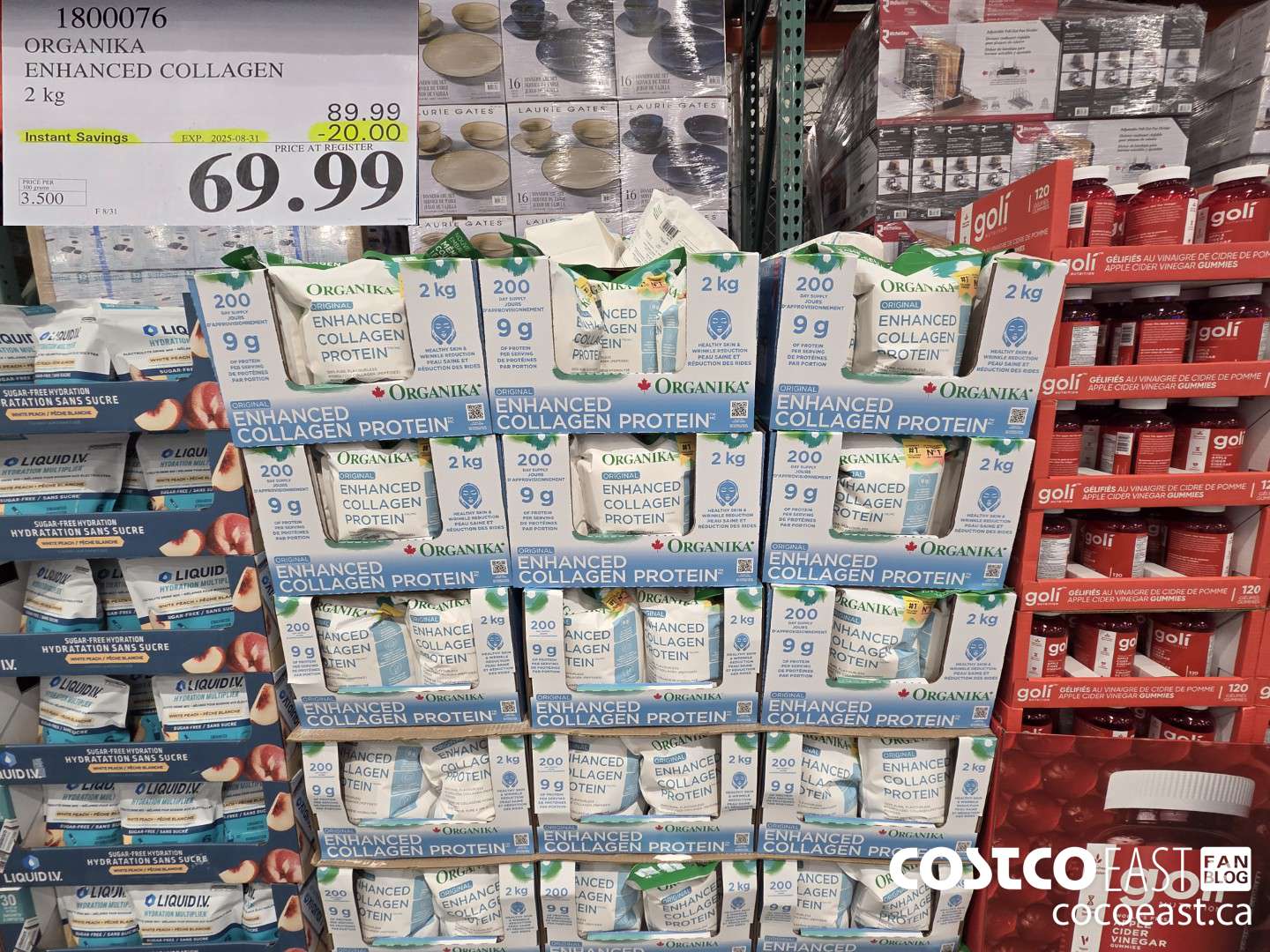 1800076 ORGANIKA ENHANCED COLLAGEN 2kg ($20.00 INSTANT SAVINGS EXPIRES ON 2025-08-31) $69.99