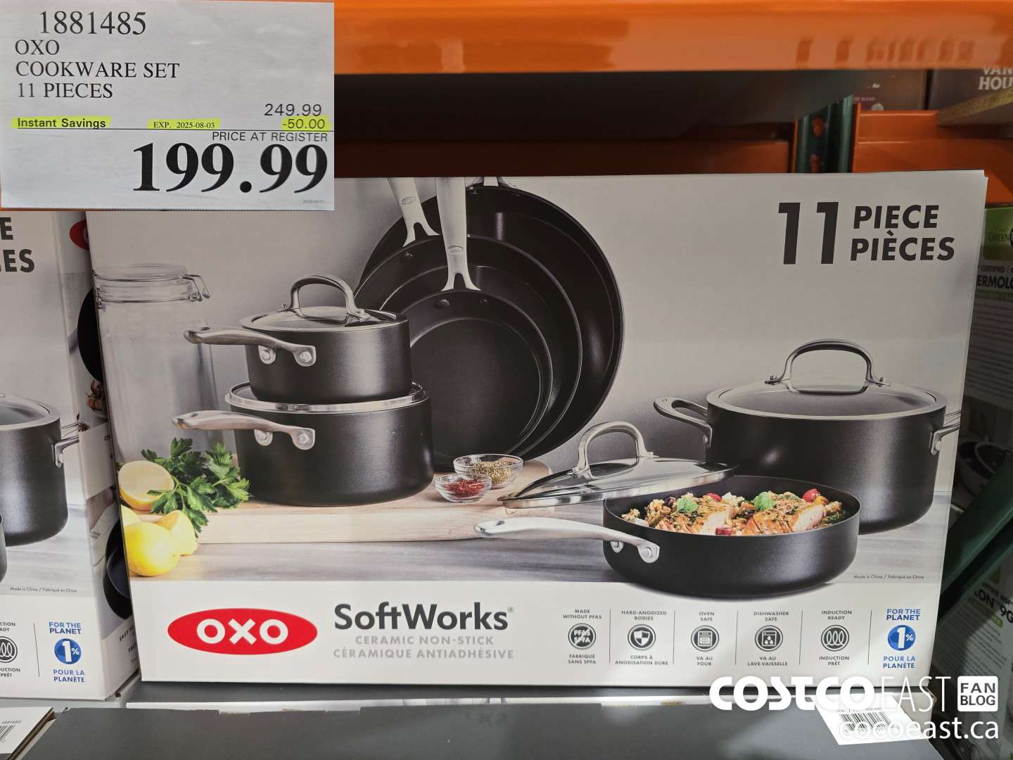 1881485 OXO COOKWARE SET 11 PIECES ($50.00 INSTANT SAVINGS EXPIRES ON 2025-08-03) $199.99