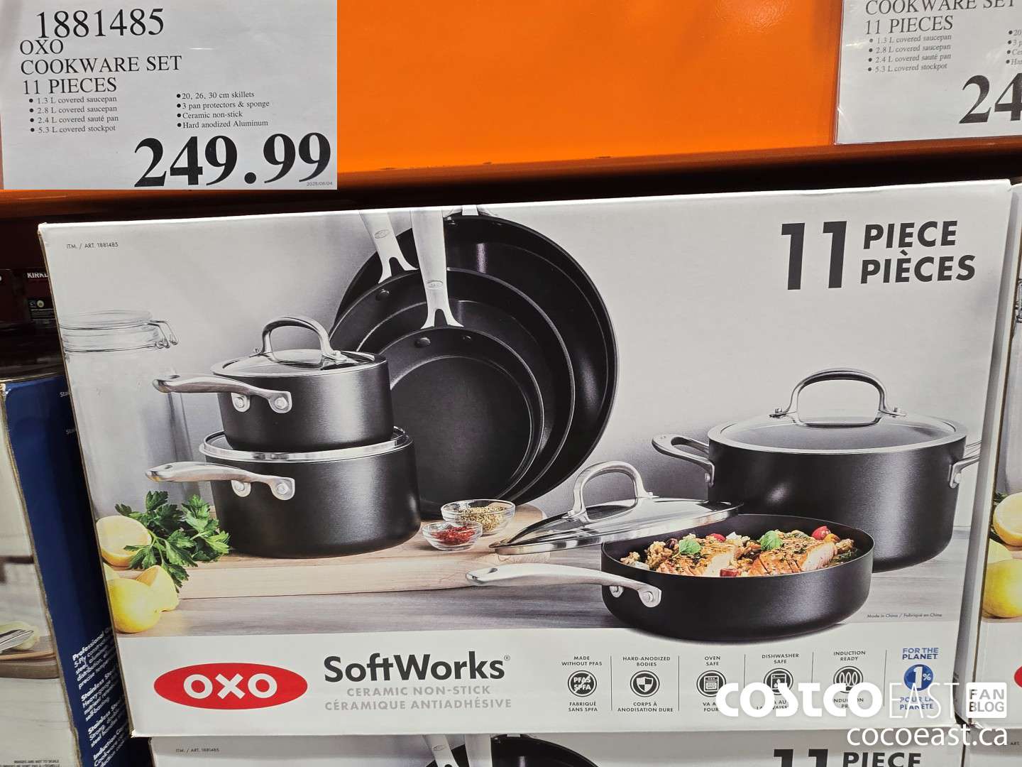 1881485 OXO COOKWARE SET 11 PIECES $249.99