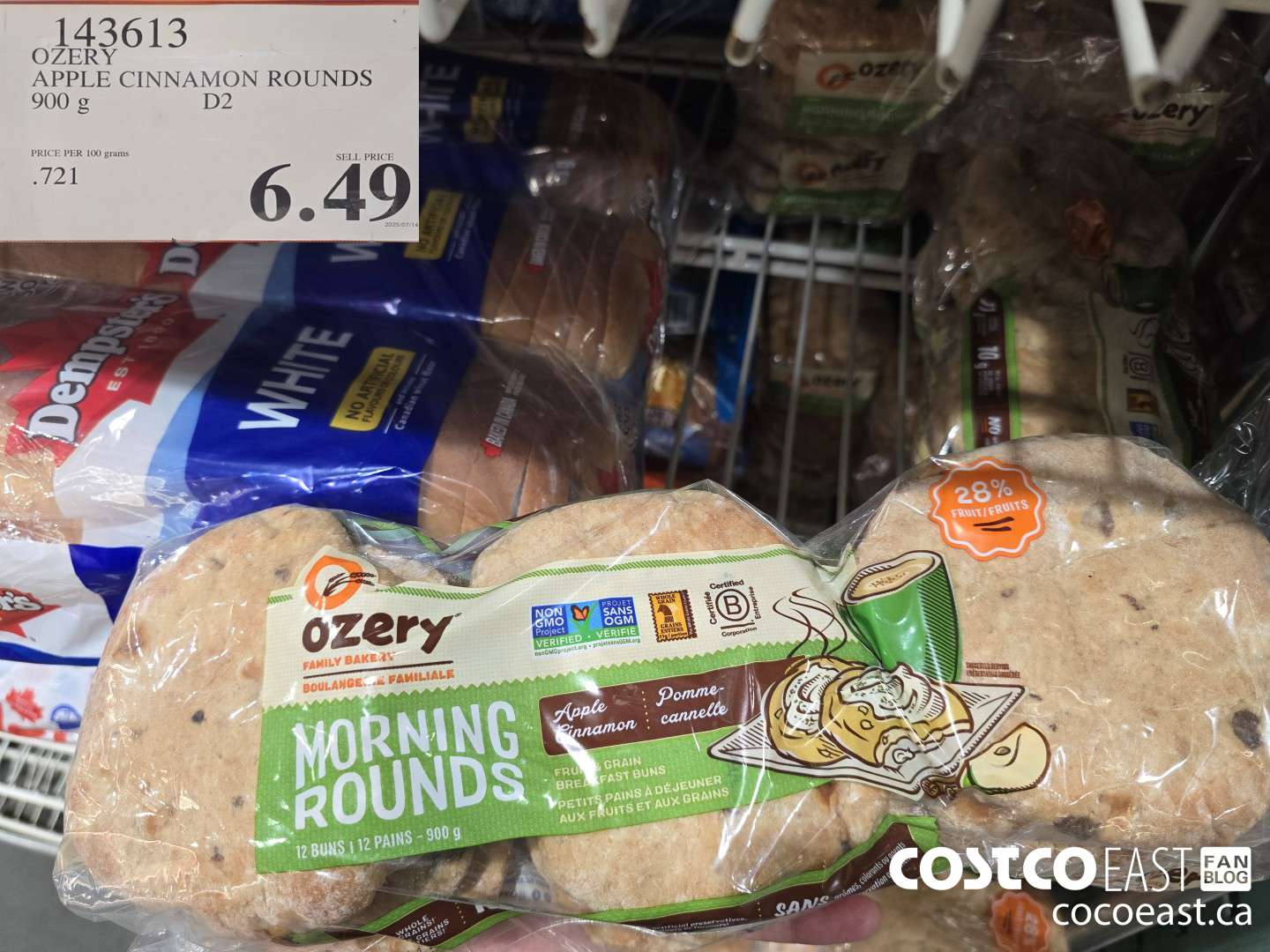 143613 OZERY APPLE CINNAMON ROUNDS 900 g $6.49