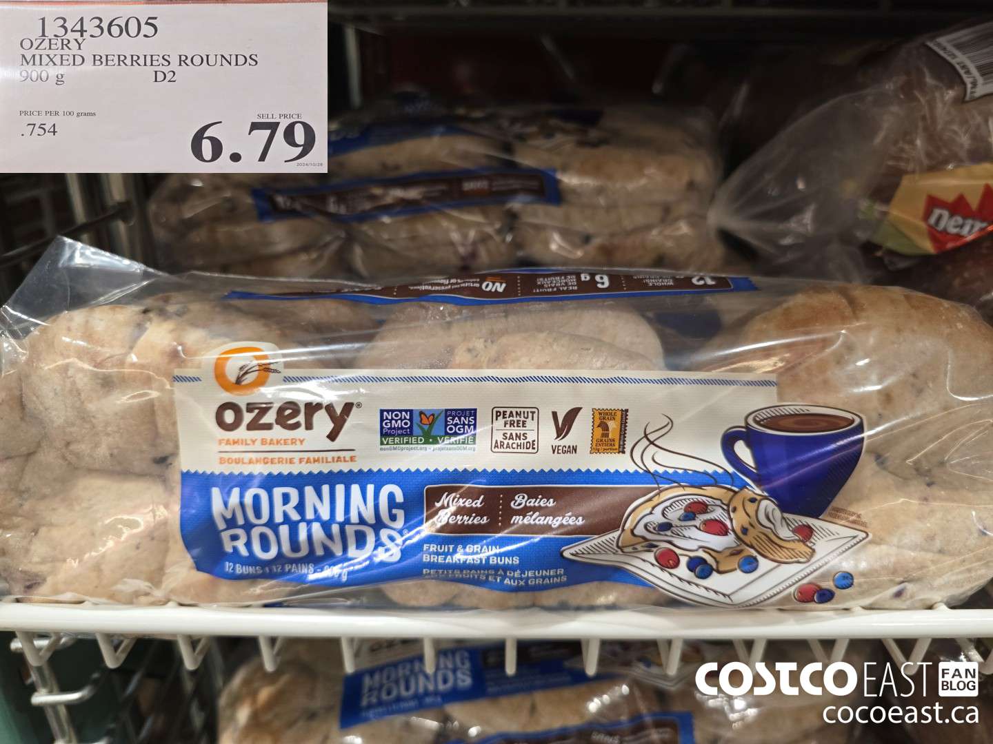 1343605 OZERY MORNING ROUNDS MIXED BERRIES 900 g $6.79