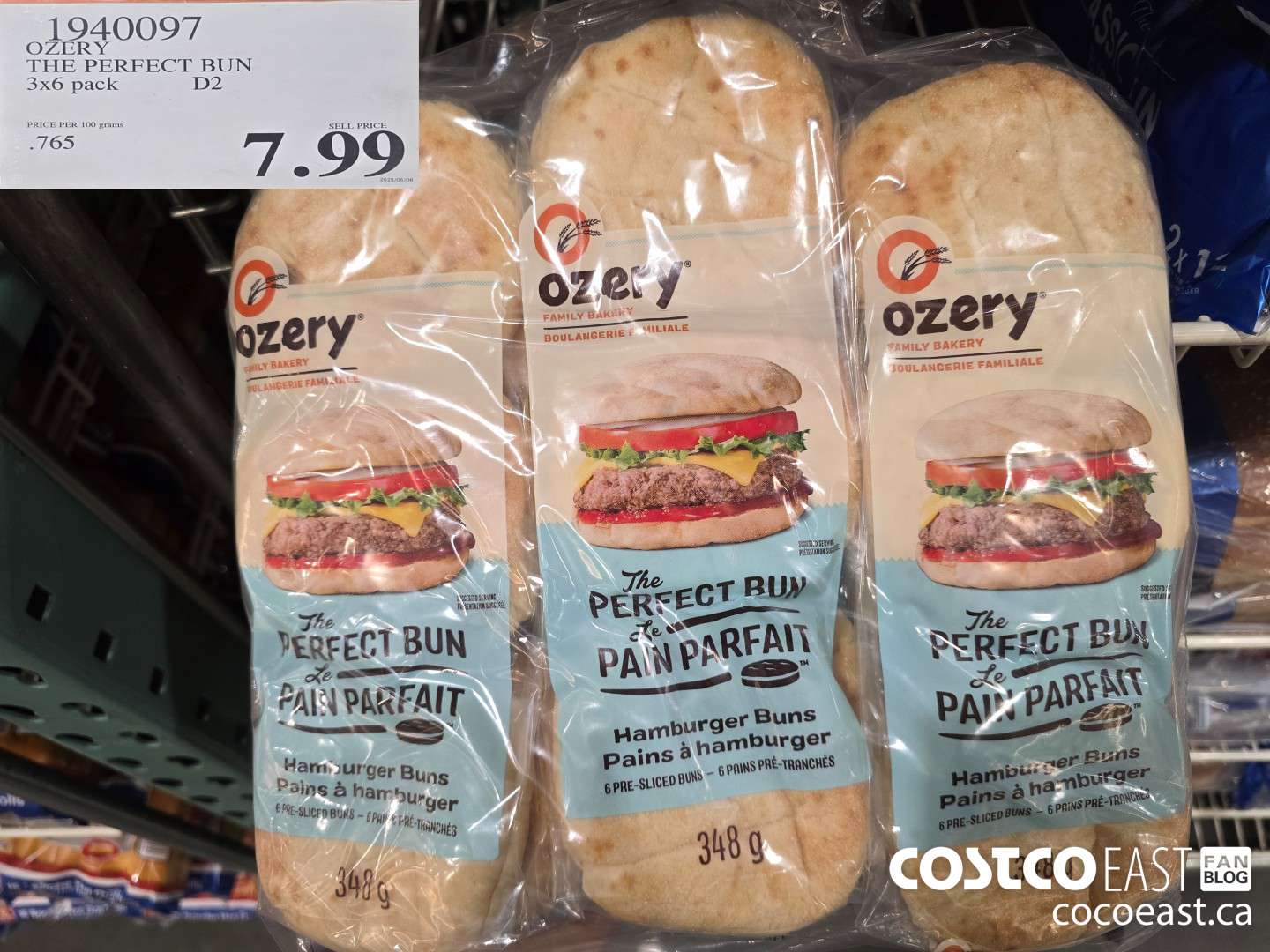 1940097 OZERY THE PERFECT BUN 3x6 pack $7.99