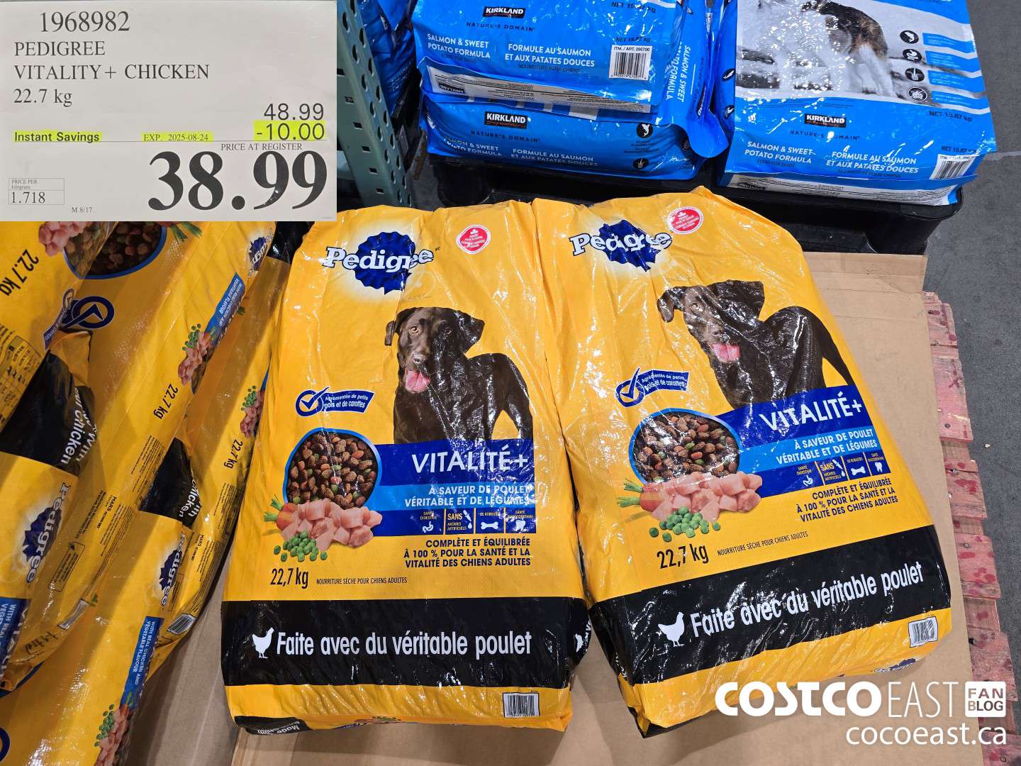 1968982 PEDIGREE VITALITY + CHICKEN 22.7 kg ($10.00 INSTANT SAVINGS EXPIRES ON 2025-08-24) $38.99