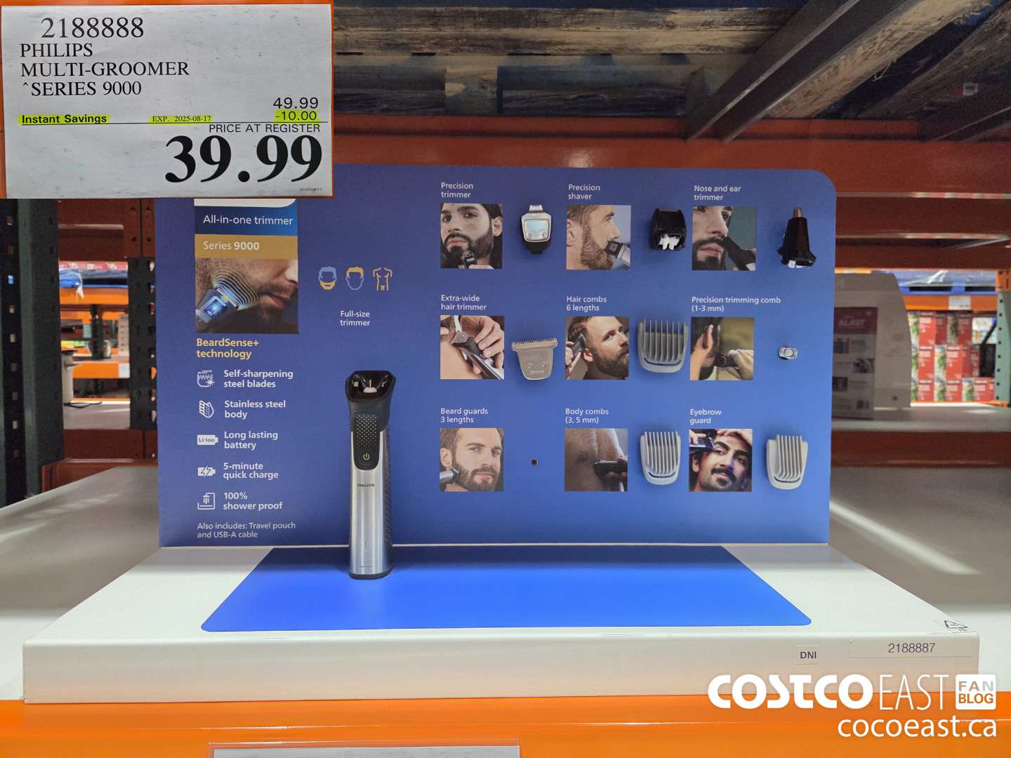 2188888 PHILIPS MULTI-GROOMER “SERIES 9000 ($10.00 INSTANT SAVINGS EXPIRES ON 2025-08-17) $39.99