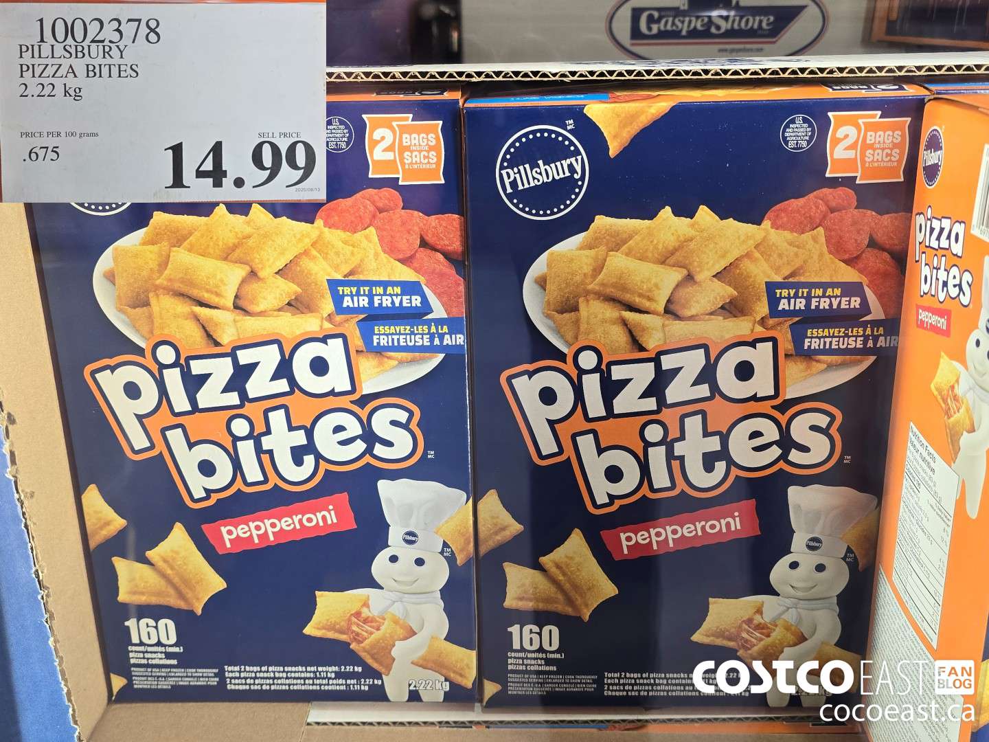 1002378 PILLSBURY PIZZA BITES 2.22 KG $14.99