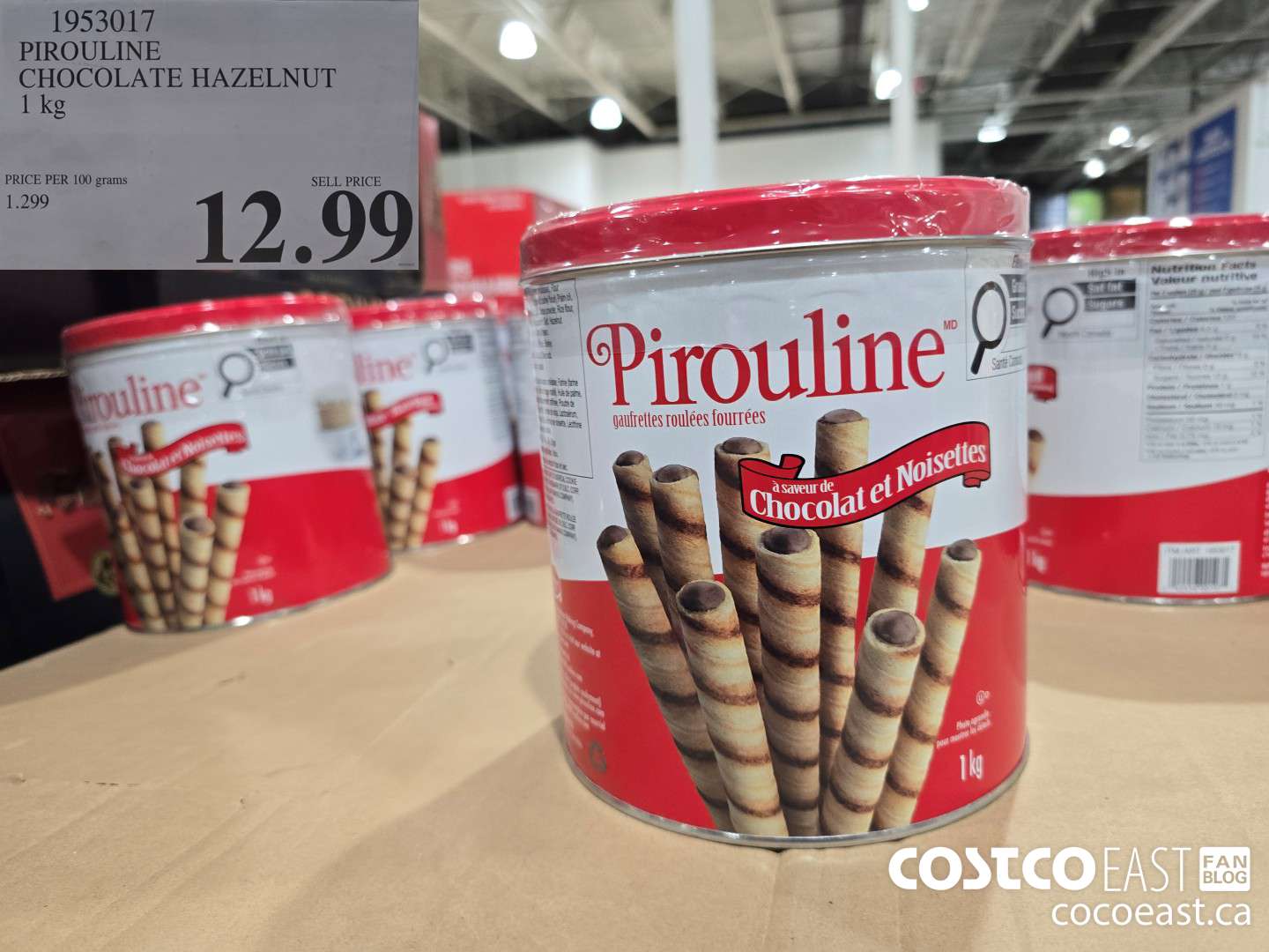 1953017 PIROULINE CHOCOLATE HAZELNUT 1 kg $12.99