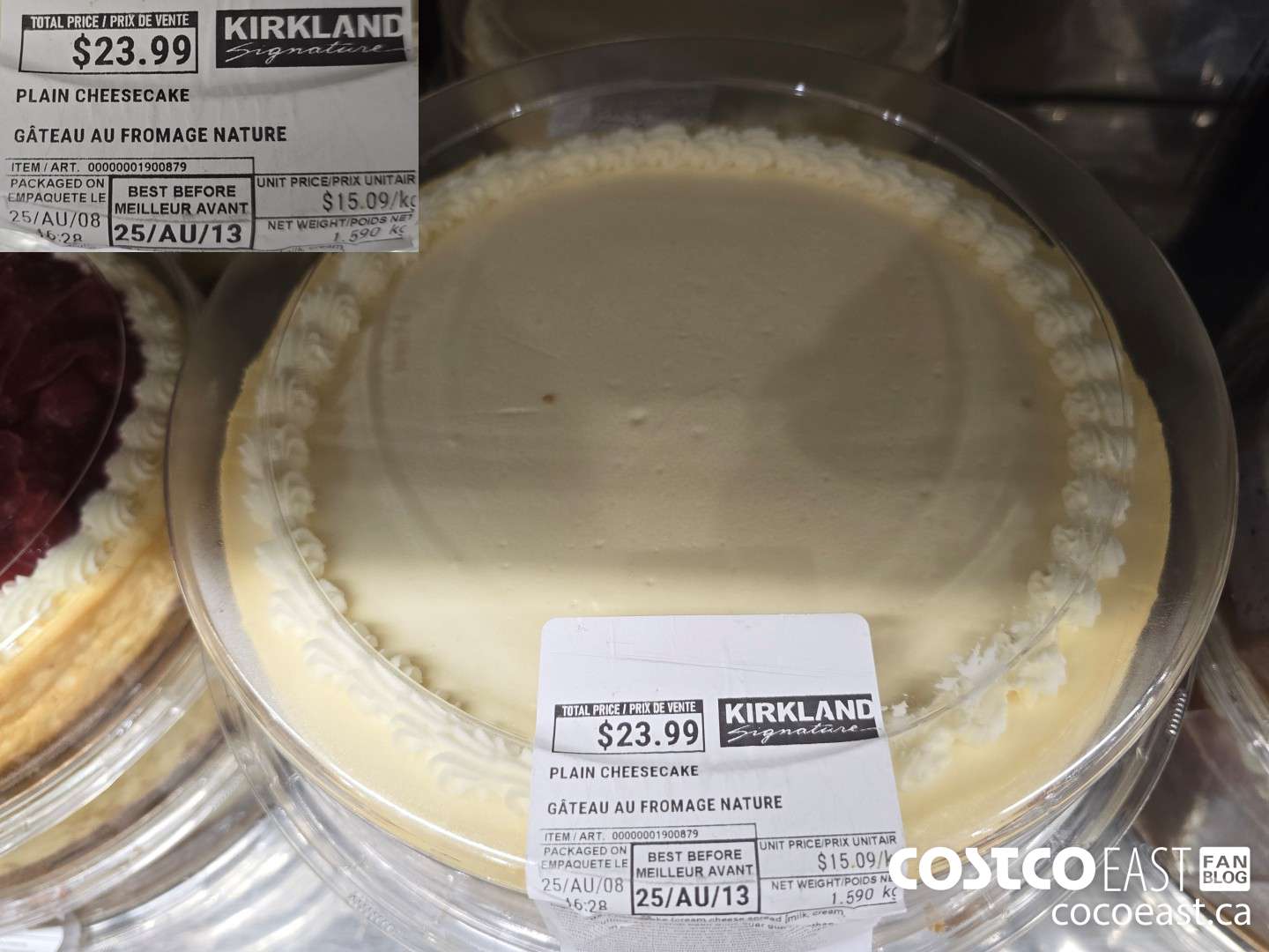 1900879 PLAIN CHEESECAKE $23.99
