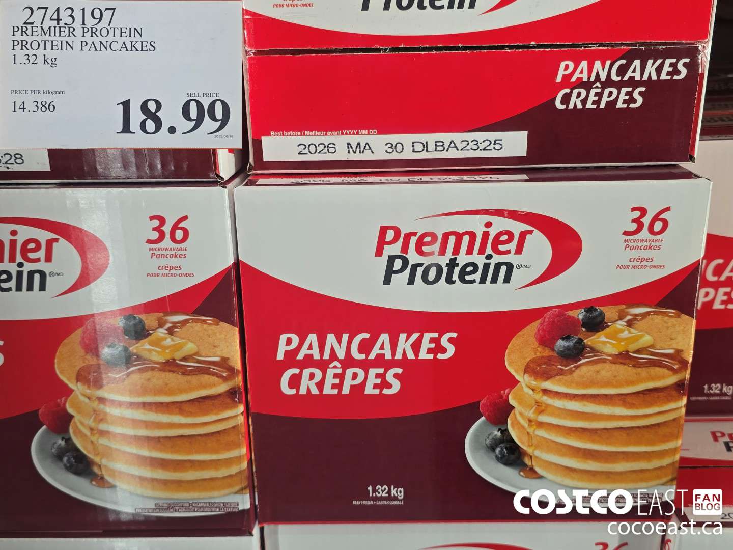 2743197 PREMIER PROTEIN PROTEIN PANCAKES 1.32 KG $18.99