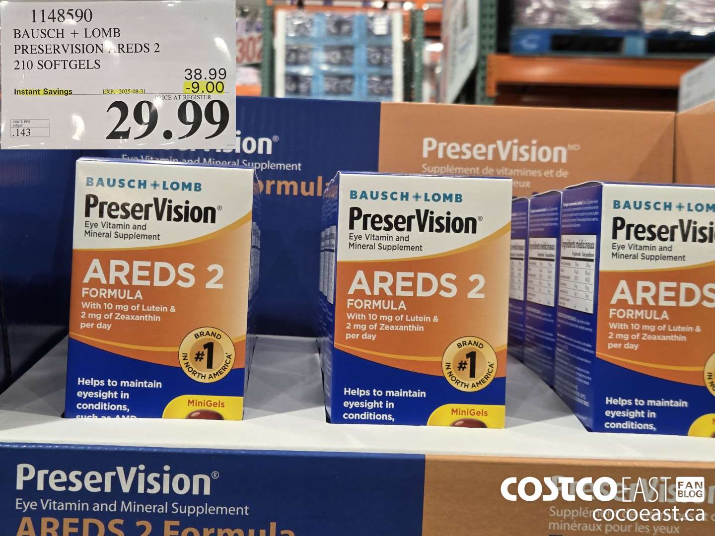 1148590 PRESERVISION AREDS 2 FORMULA 210 SOFTGELS ($9.00 INSTANT SAVINGS EXPIRES ON 2025-08-31) $29.99