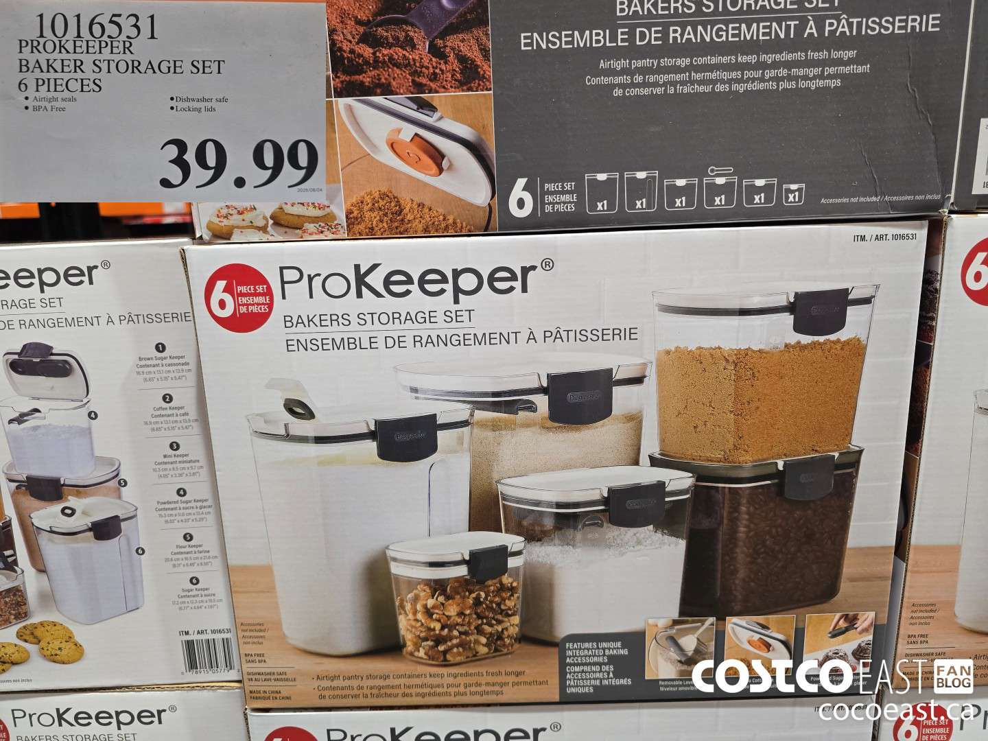 1016531 PROKEEPER BAKER STORAGE SET 6 PIECES $39.99
