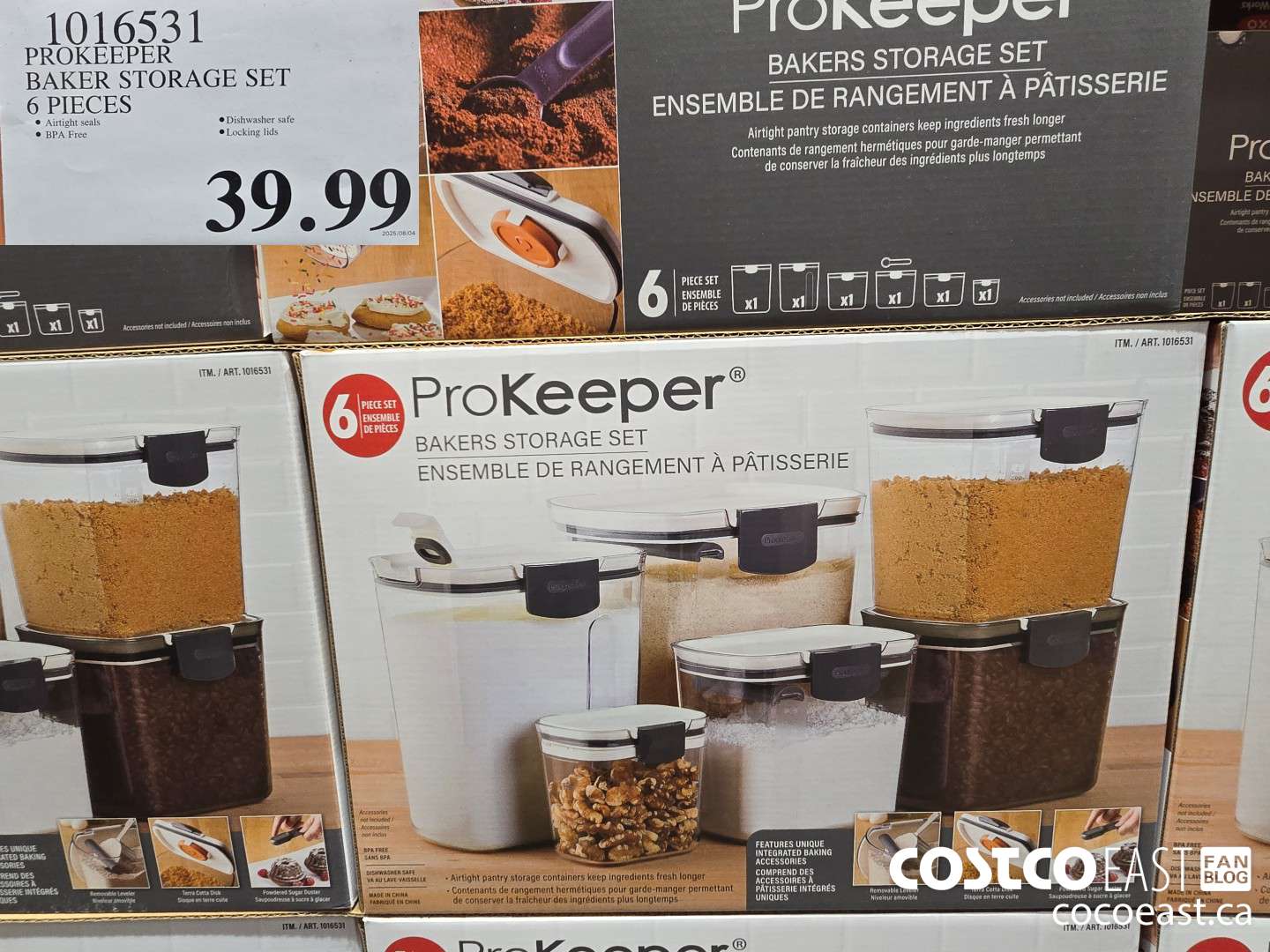 1016531 PROKEEPER BAKER STORAGE SET 6 PIECES $39.99