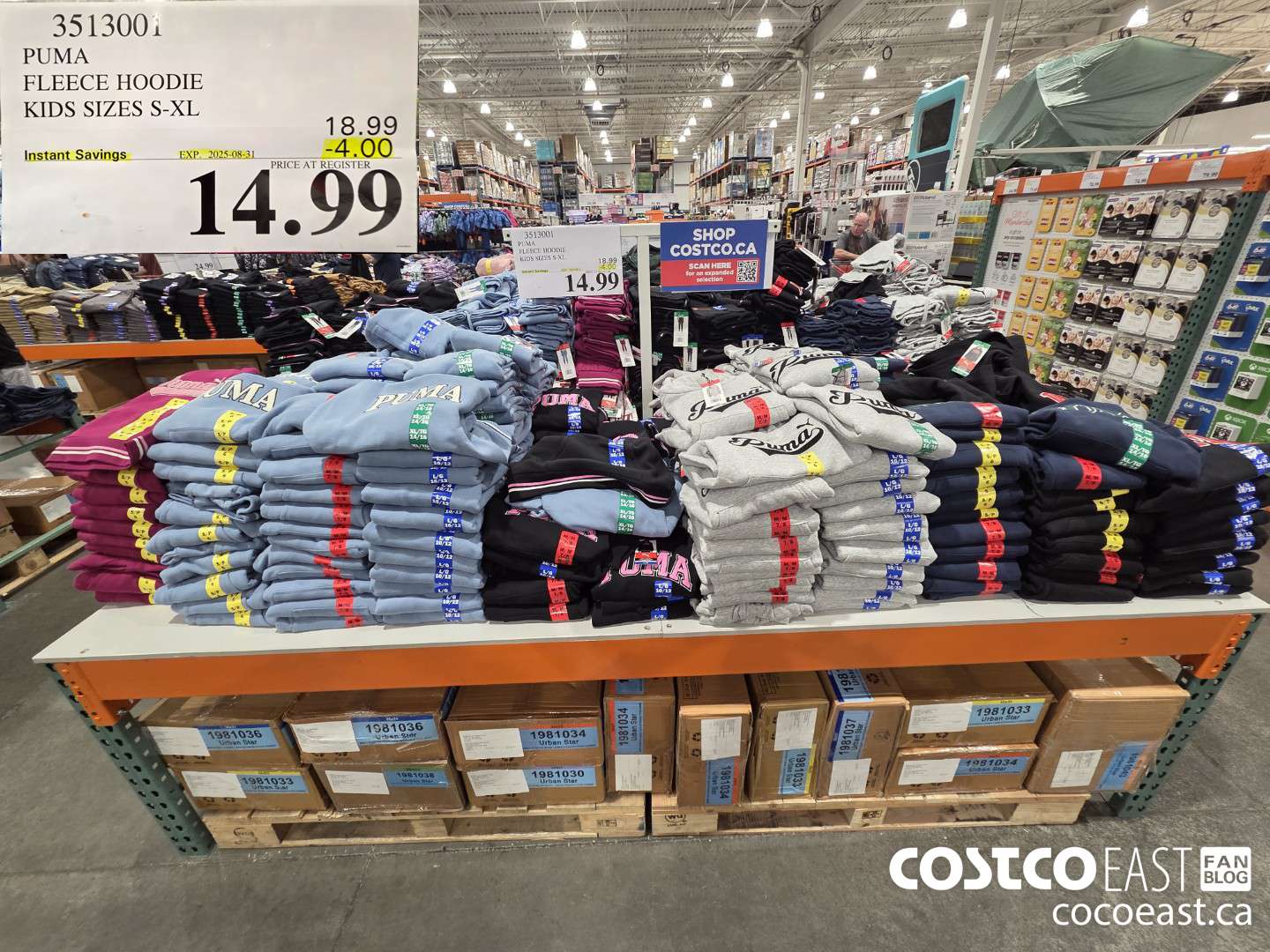 3513001 PUMA FLEECE HOODIE KIDS SIZES S-XL ($4.00 INSTANT SAVINGS EXPIRES ON 2025-08-31) $14.99