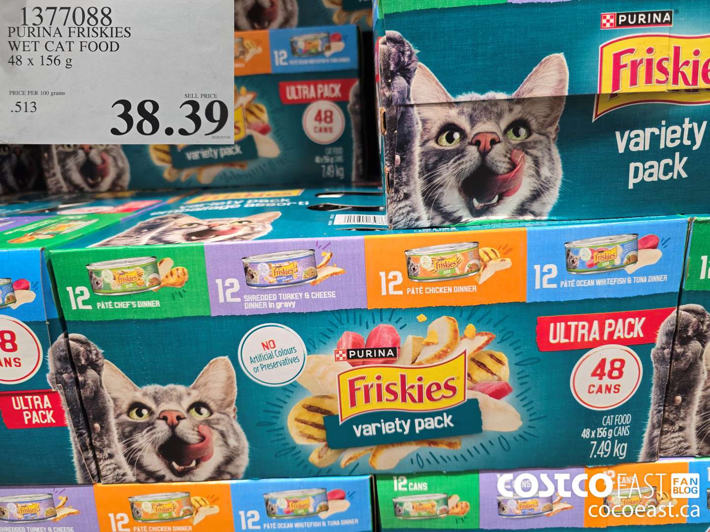 1377088 PURINA FRISKIES WET CAT FOOD 48 X 156 G $38.99