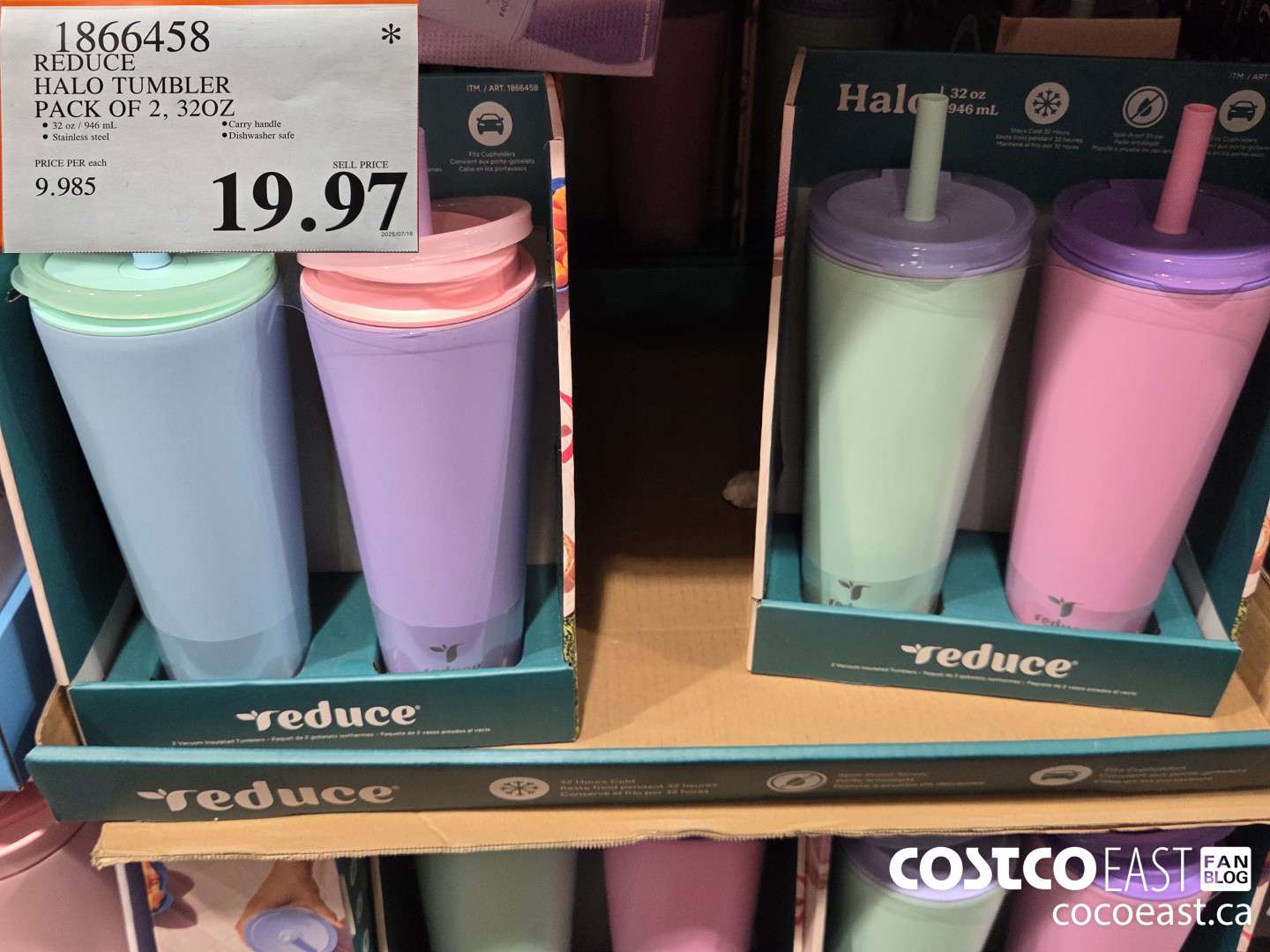 1866458 REDUCE HALO TUMBLER PACK OF 2 ($10.00 INSTANT SAVINGS) $19.97