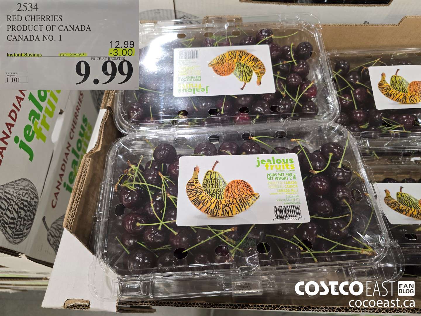 2534 RED CHERRIES PRODUCT OF USA ($3.00 INSTANT SAVINGS EXPIRES ON 2024-08-31) $9.99