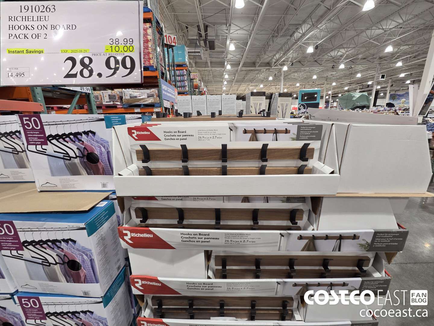 1910263 RICHELIEU HOOKS ON BOARD PACK OF 2 ($10.00 INSTANT SAVINGS EXPIRES ON 2025-08-29) $28.99