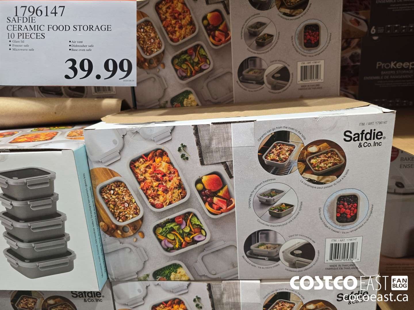 1796147 SAFDIE CERAMIC FOOD STORAGE 10 PIECES $39.99